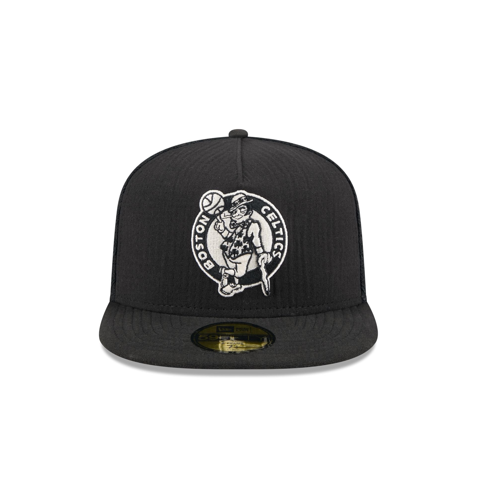 Alternative view of Boston Celtics Black Mesh 59Fifty A-Frame Fitted Hat