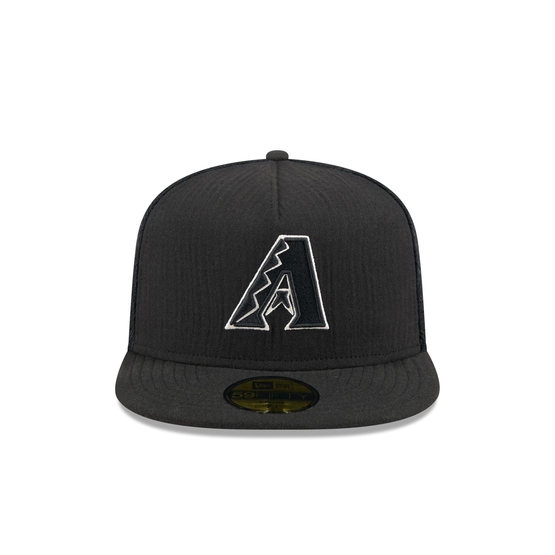 Alternative view of Arizona Diamondbacks Black Mesh 59Fifty A-Frame Fitted Hat