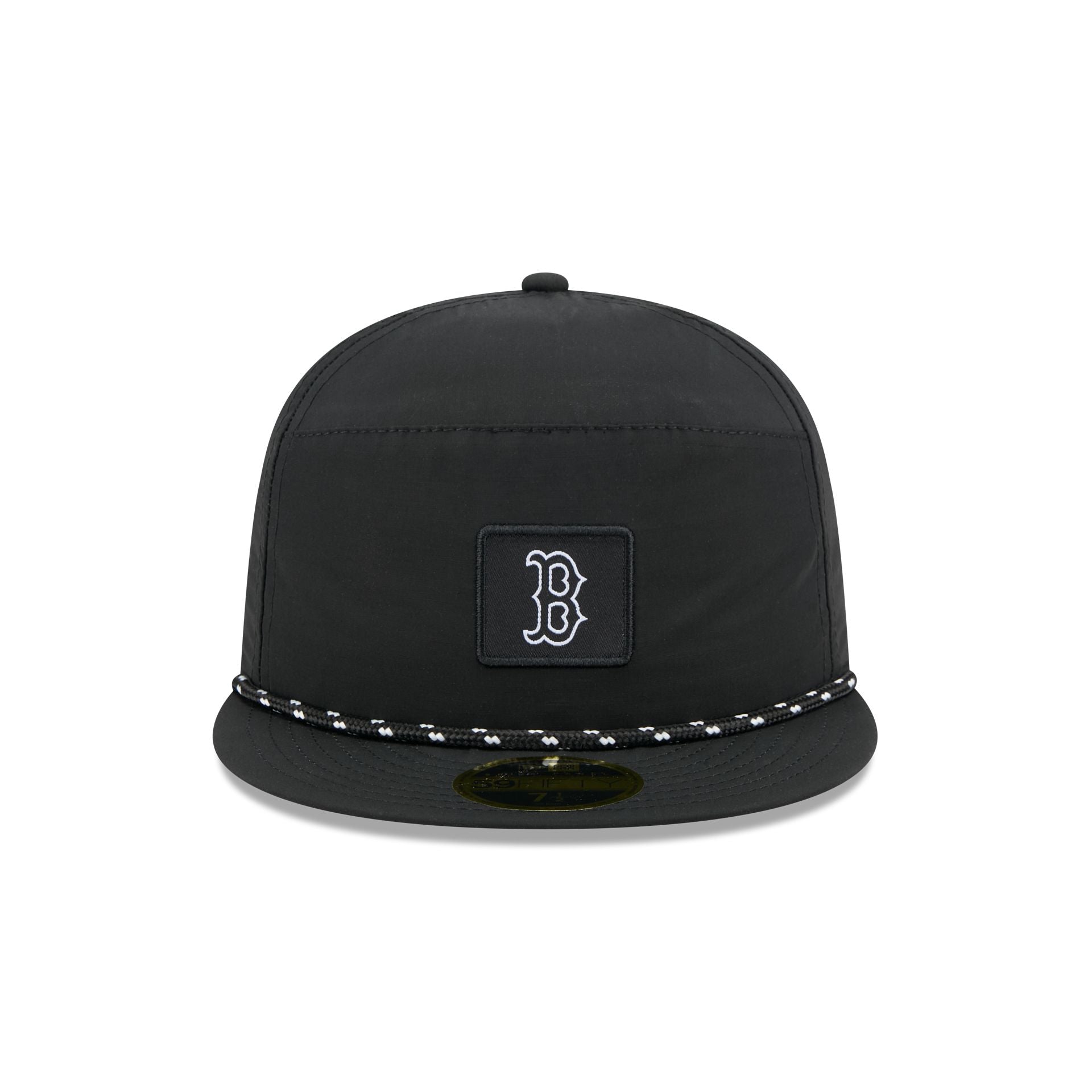 Alternative view of Boston Red Sox Black Poly Rope Split Panel 59Fifty Fitted Hat