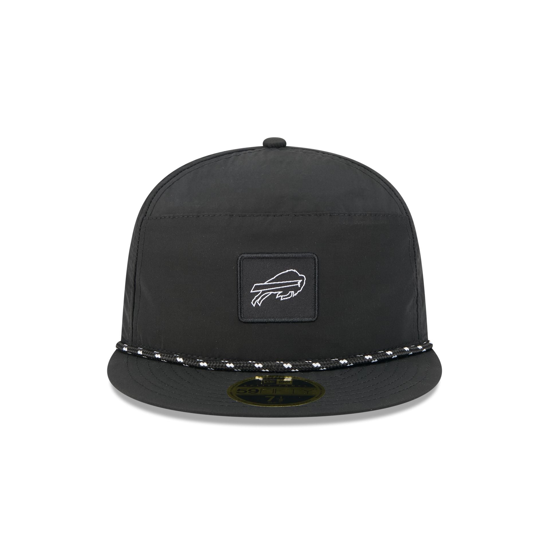 Alternative view of Buffalo Bills Black Poly Rope Split Panel 59Fifty Fitted Hat