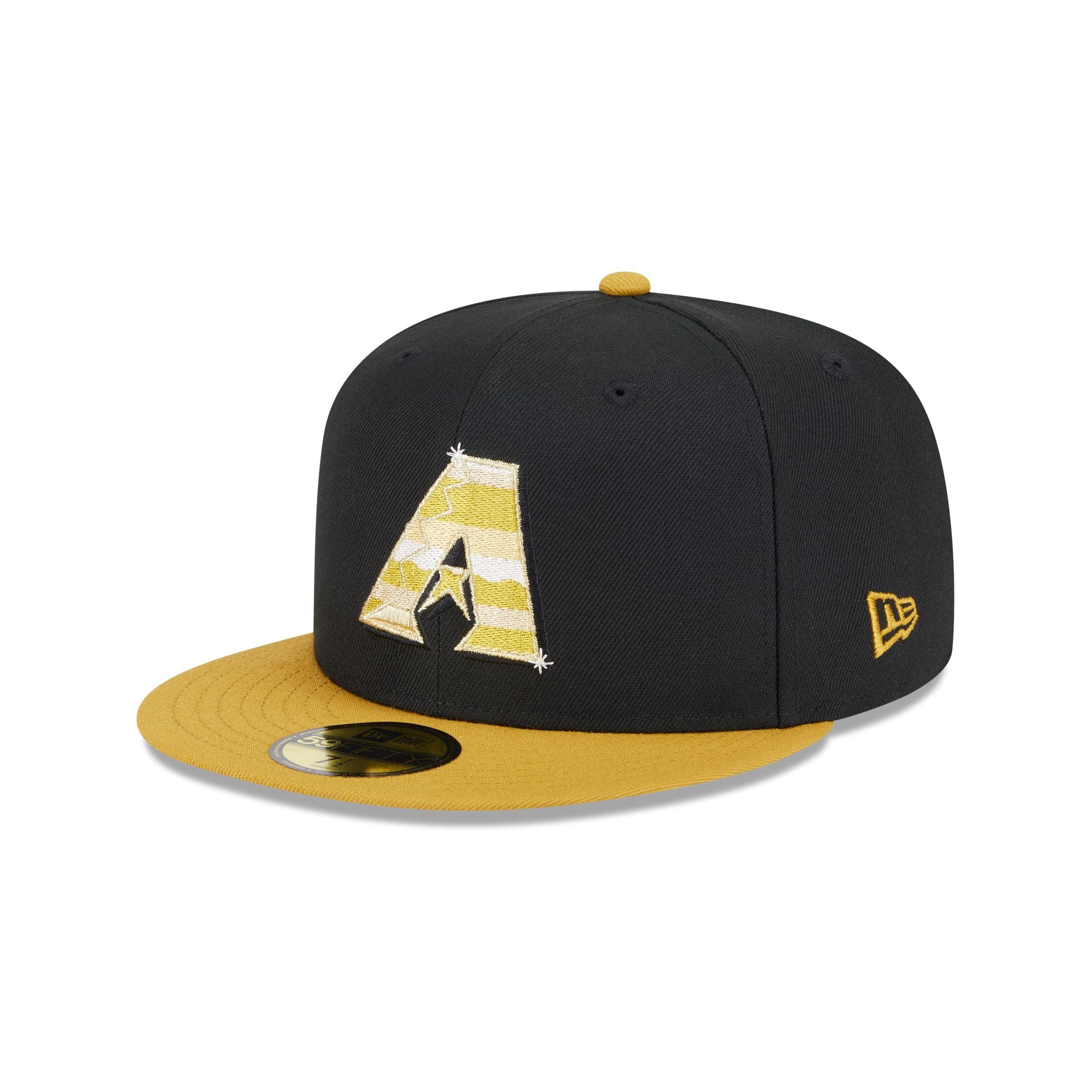 Arizona Diamondbacks Metallic Gold Logo 59Fifty Fitted Hat