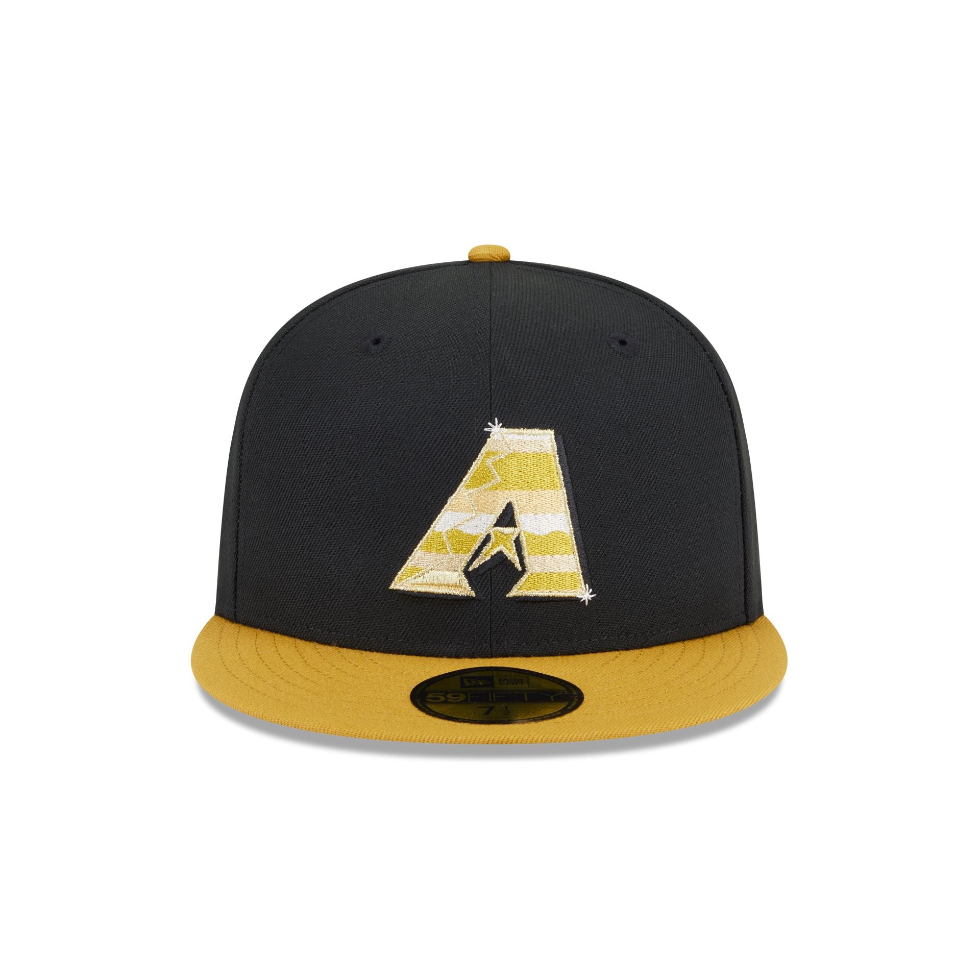 Alternative view of Arizona Diamondbacks Metallic Gold Logo 59Fifty Fitted Hat