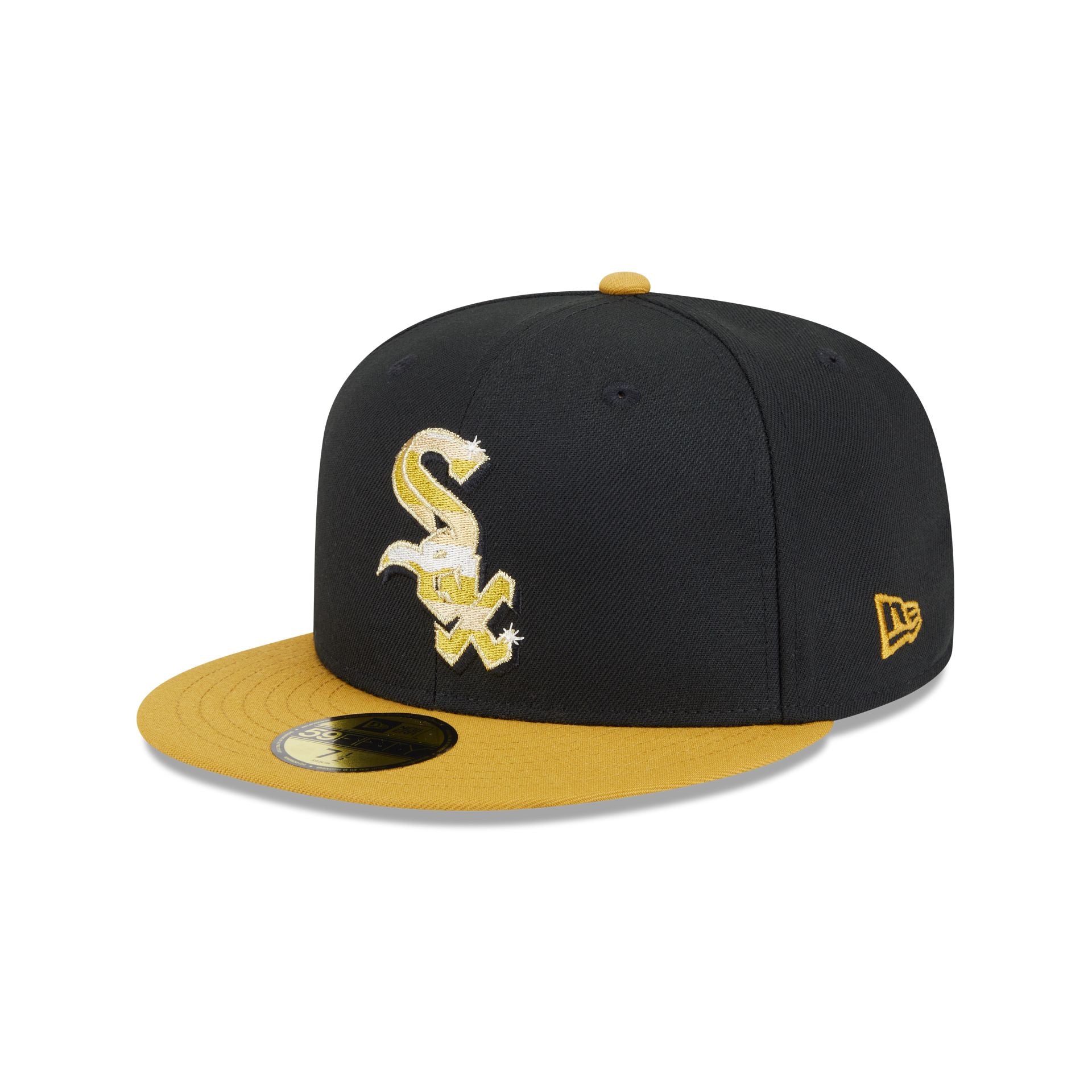 Chicago White Sox Metallic Gold Logo 59Fifty Fitted Hat