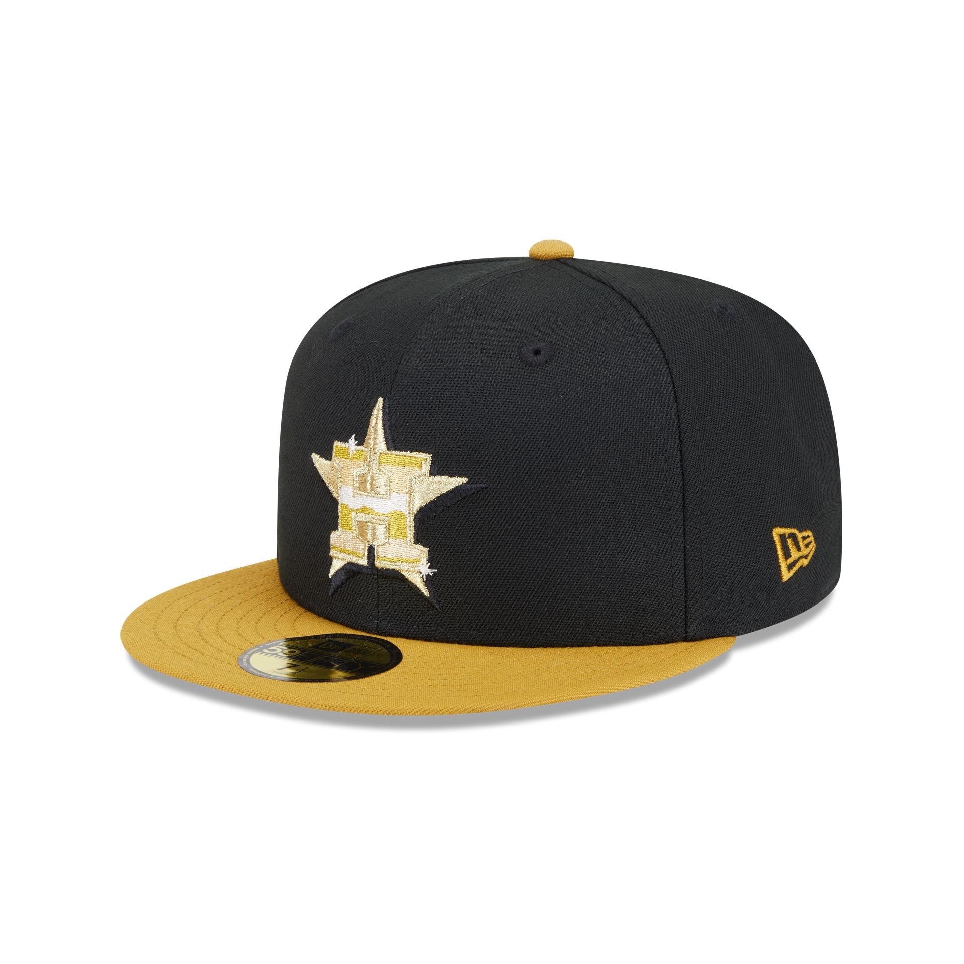 Houston Astros Metallic Gold Logo 59Fifty Fitted Hat
