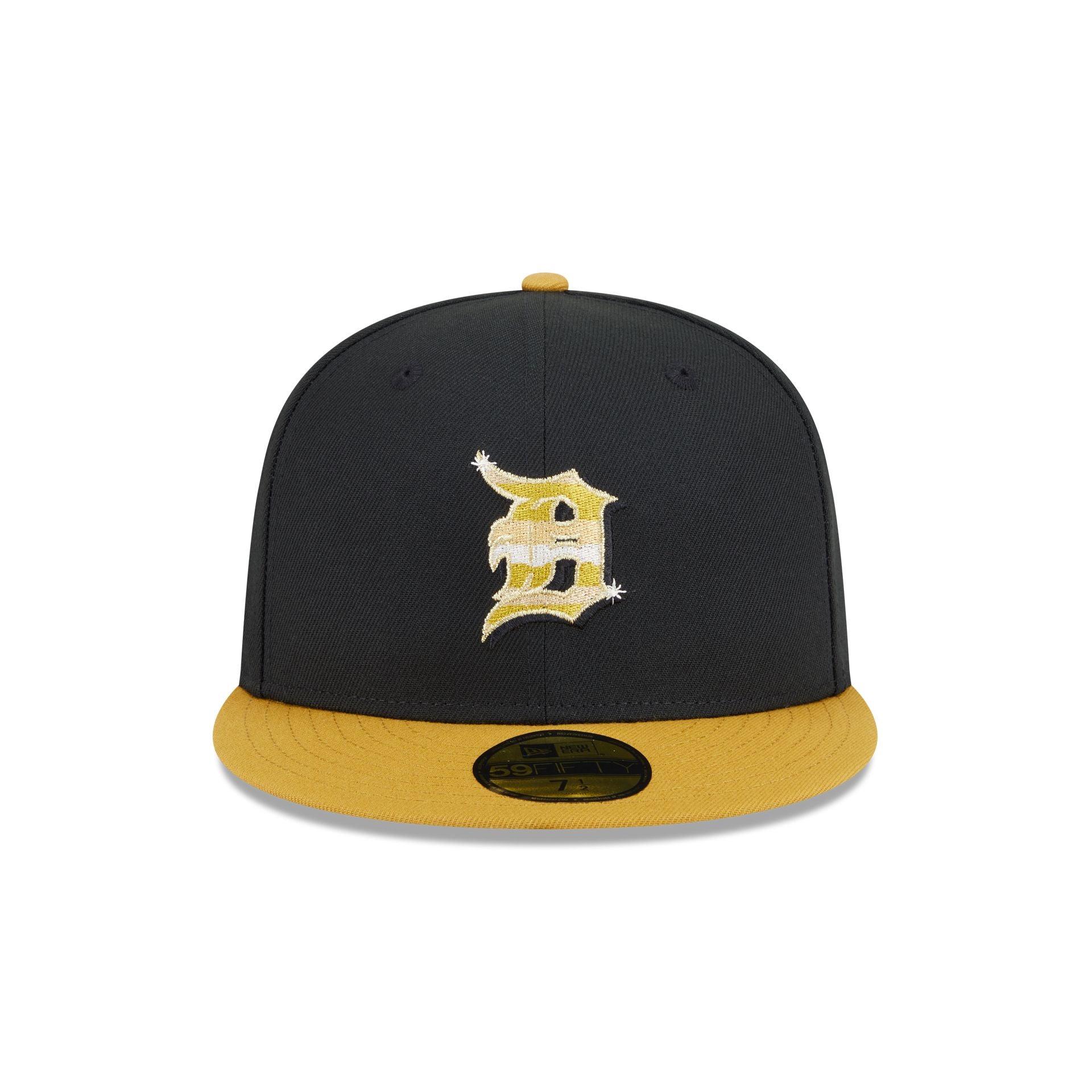 Alternative view of Detroit Tigers Metallic Gold Logo 59Fifty Fitted Hat