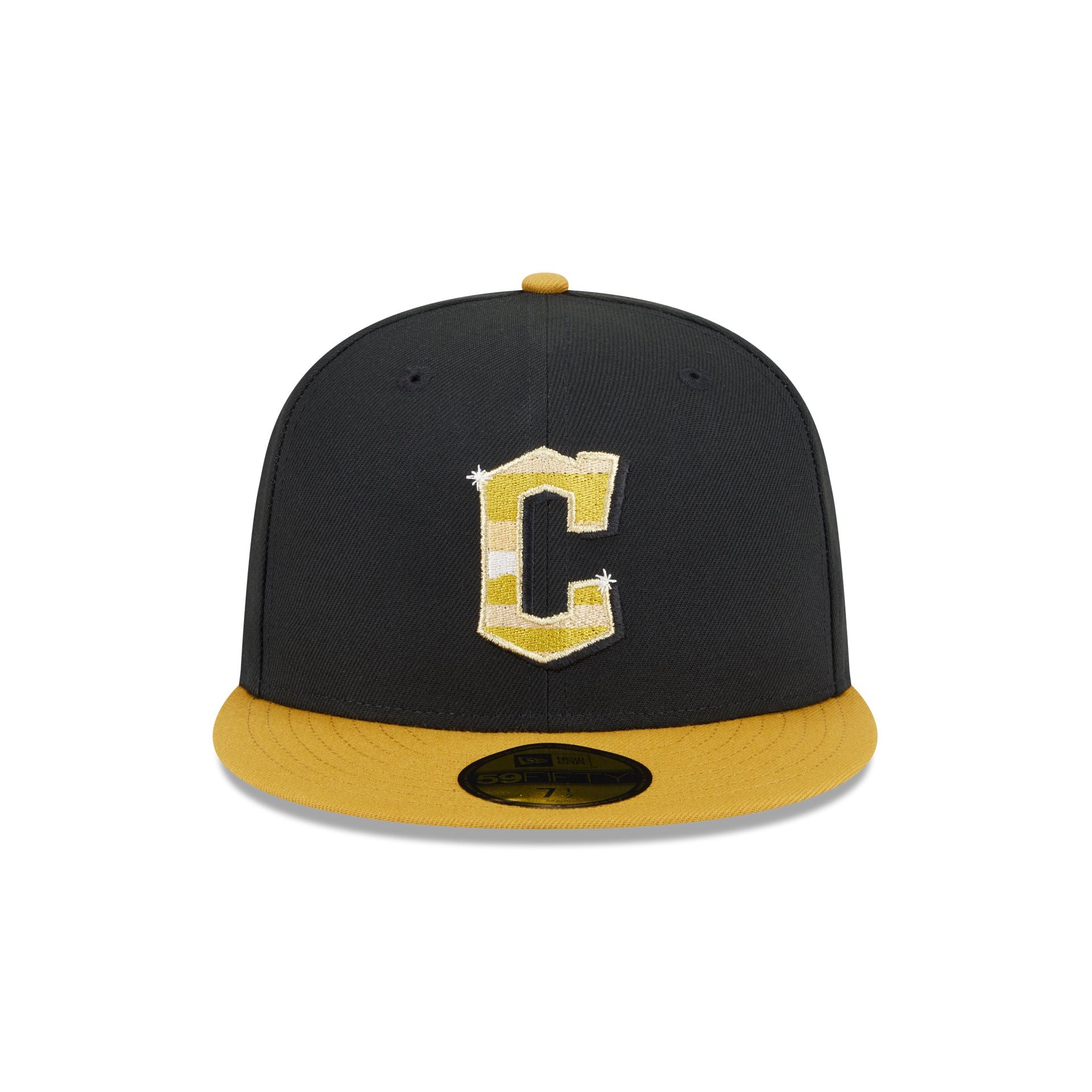 Alternative view of Cleveland Guardians Metallic Gold Logo 59Fifty Fitted Hat