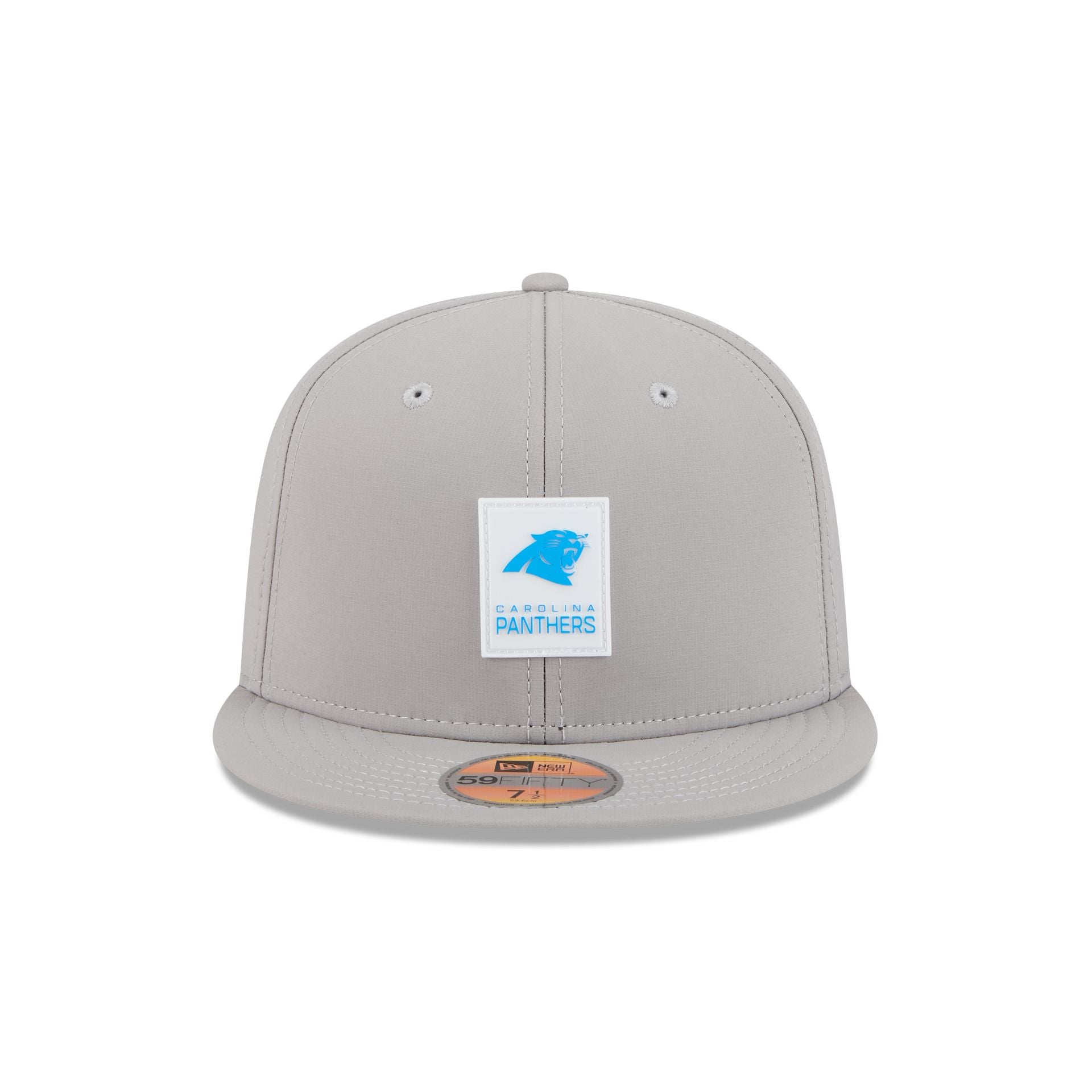 Alternative view of Carolina Panthers 2025 Sideline Hot Weather Gray 59Fifty Fitted Hat