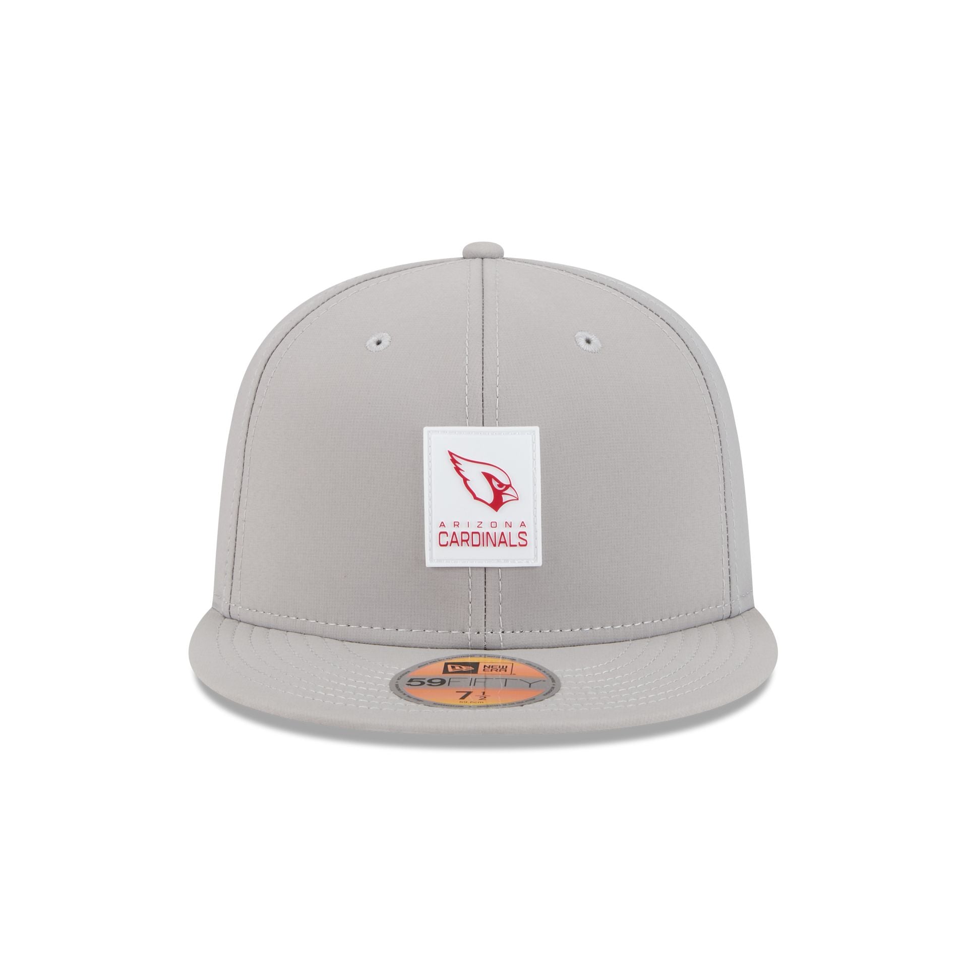 Alternative view of Arizona Cardinals 2025 Sideline Hot Weather Gray 59Fifty Fitted Hat