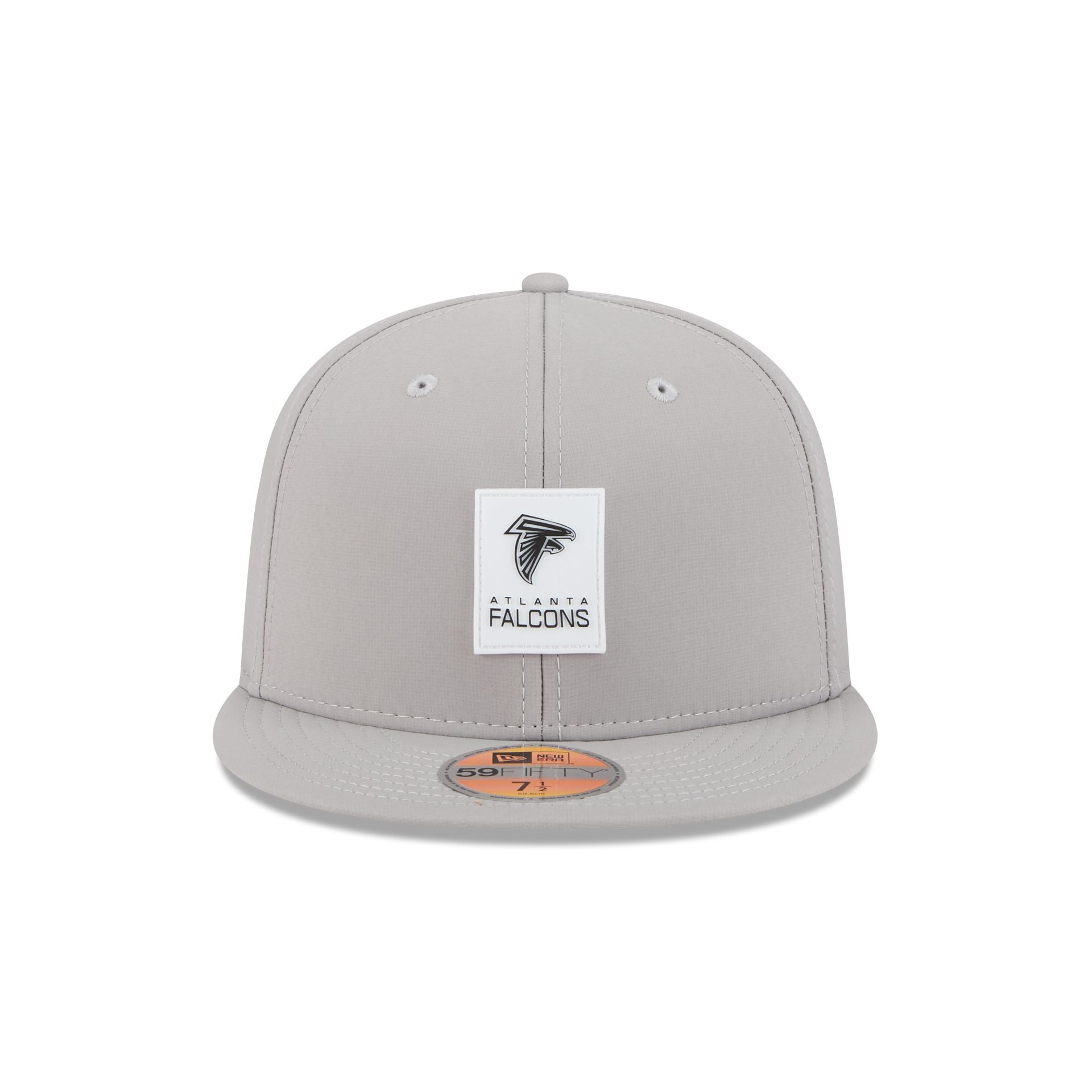 Alternative view of Atlanta Falcons 2025 Sideline Hot Weather Gray 59Fifty Fitted Hat