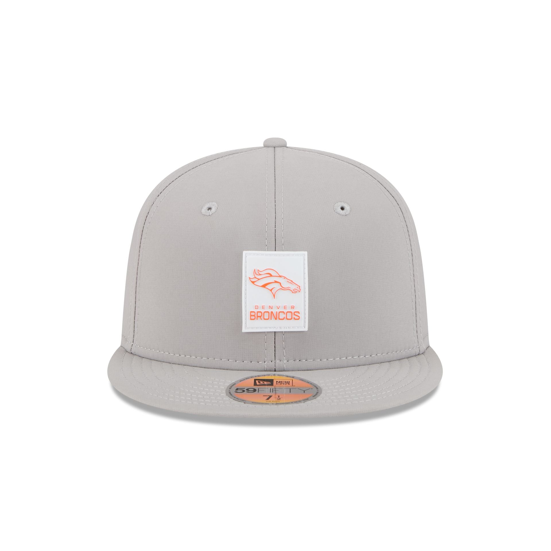 Alternative view of Denver Broncos 2025 Sideline Hot Weather Gray 59Fifty Fitted Hat
