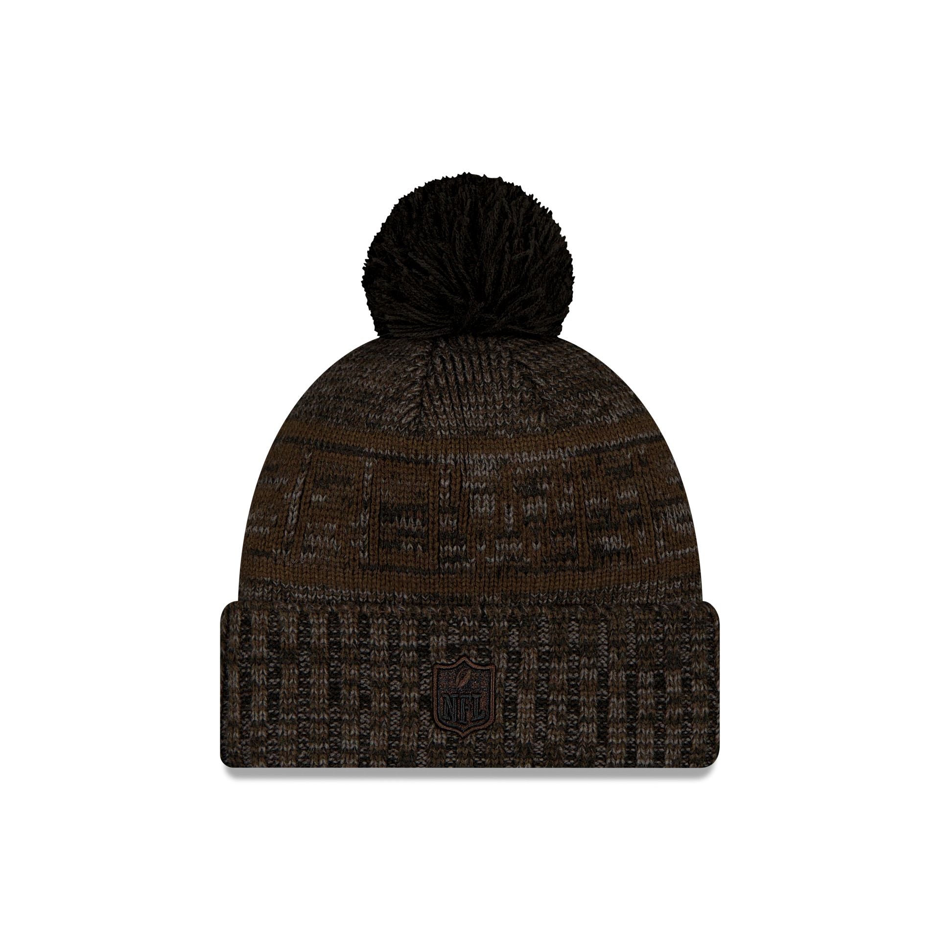 Alternative view of Cleveland Browns 2025 Sideline Cold Weather Black Pom Knit Hat