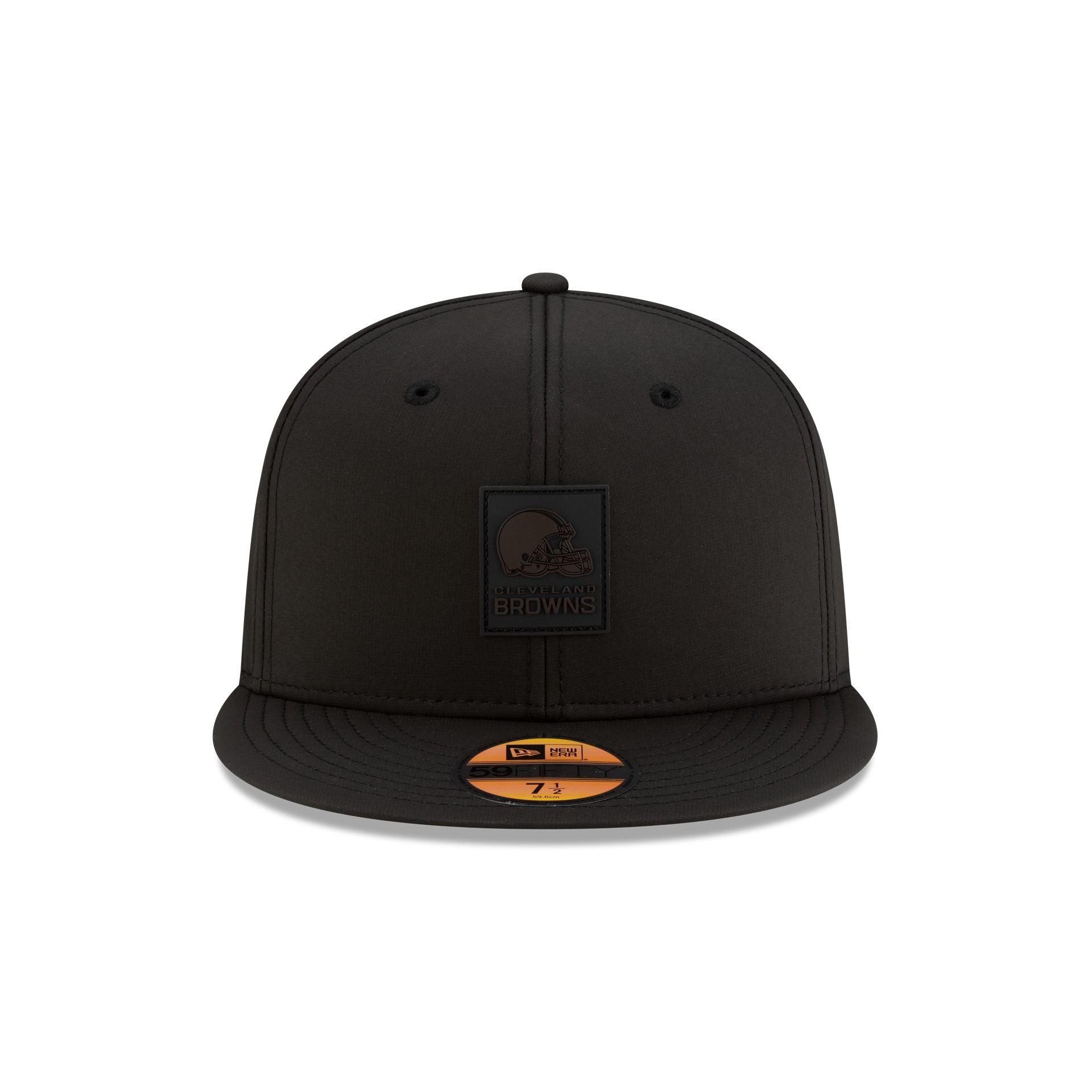 Alternative view of Cleveland Browns 2025 Sideline Hot Weather Black 59Fifty Fitted Hat