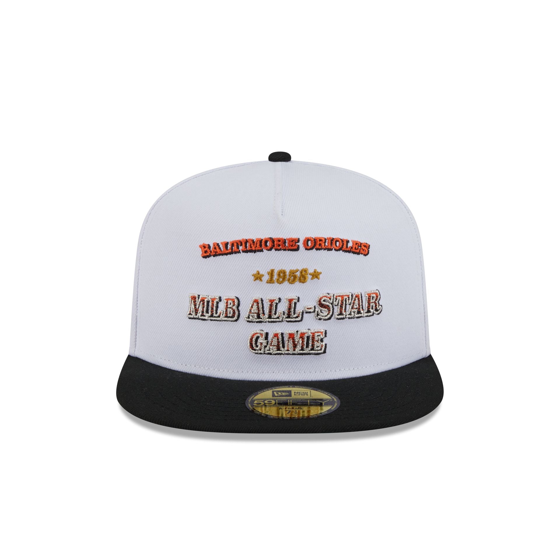 Alternative view of Baltimore Orioles Summer Derby White 59Fifty A-Frame Fitted Hat