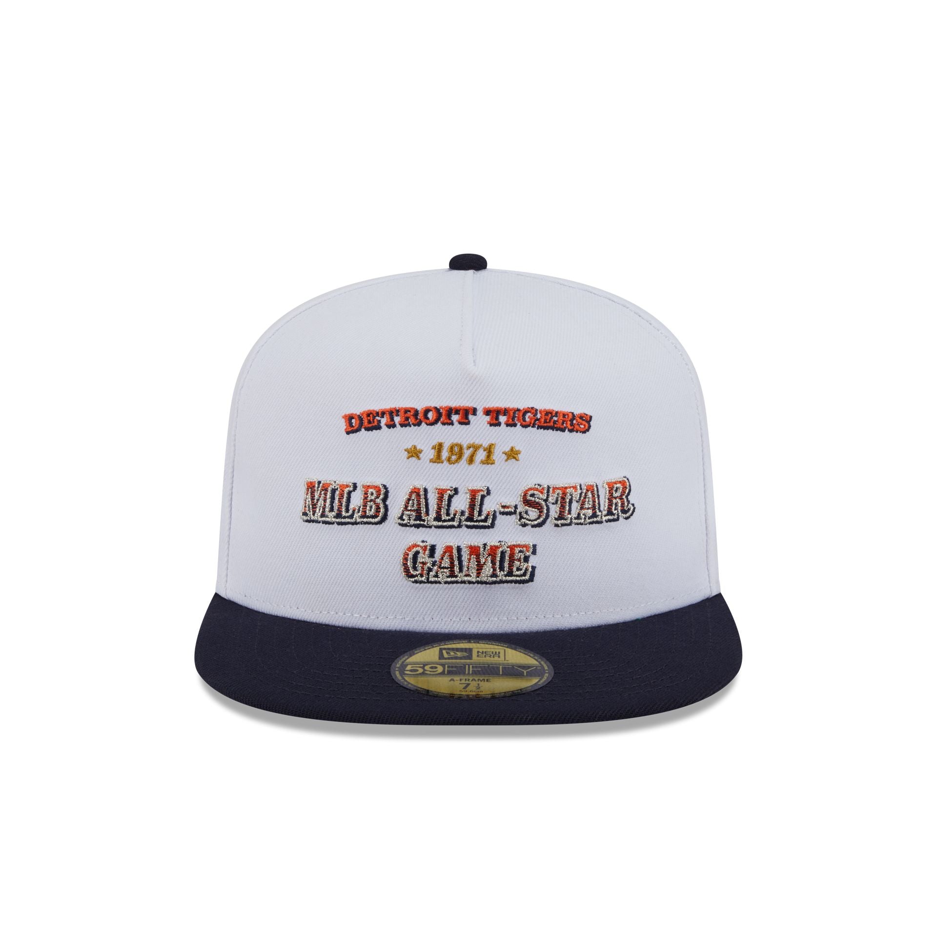 Alternative view of Detroit Tigers Summer Derby White 59Fifty A-Frame Fitted Hat