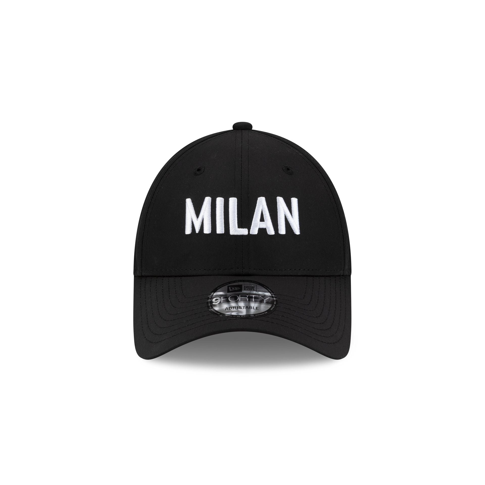 Alternative view of Ac Milan Wordmark Black 9Forty Adjustable Hat