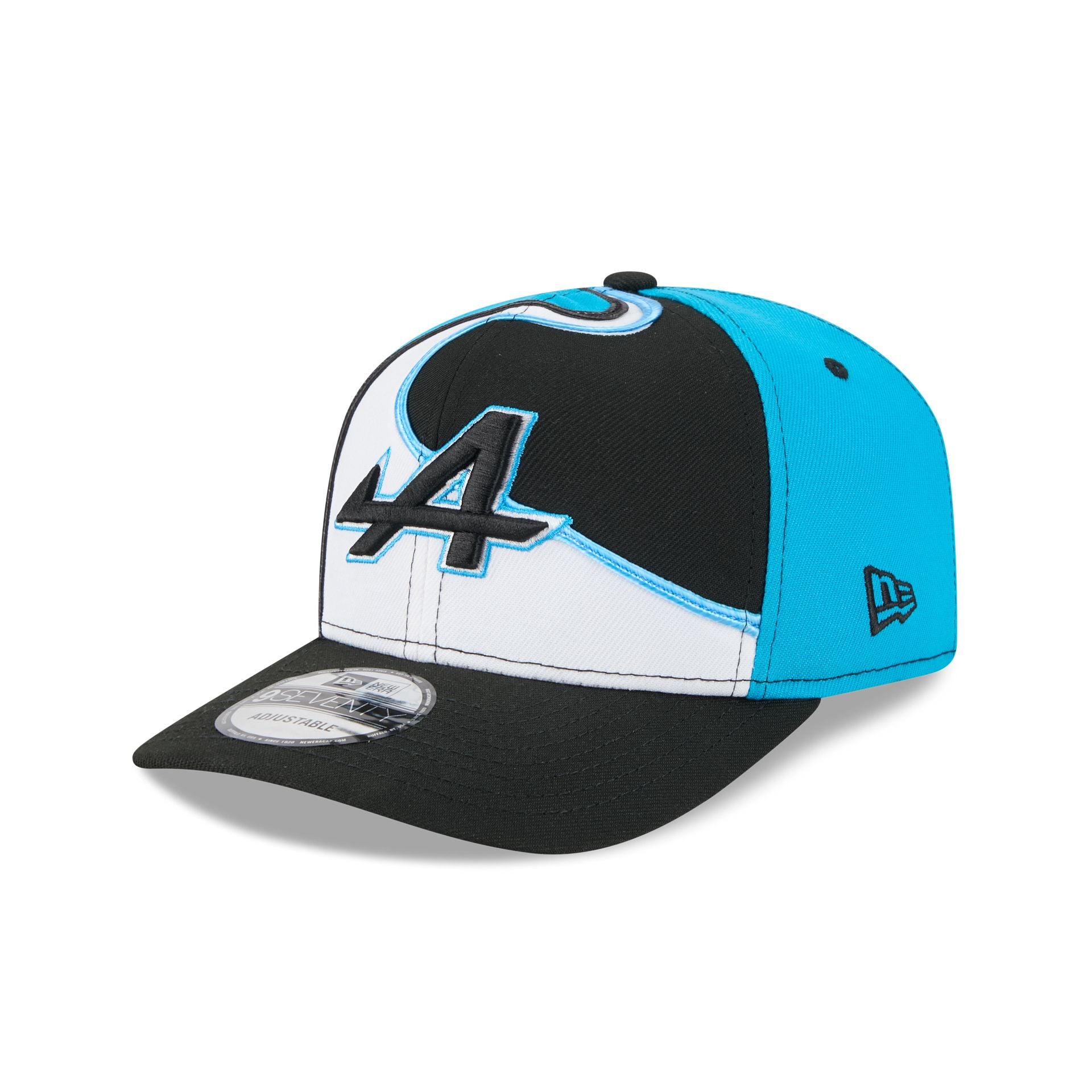 Alternative view of 2025 Miami Race Bwt Alpine F1 Team Blue Black 9Seventy Stretch-Snap Hat
