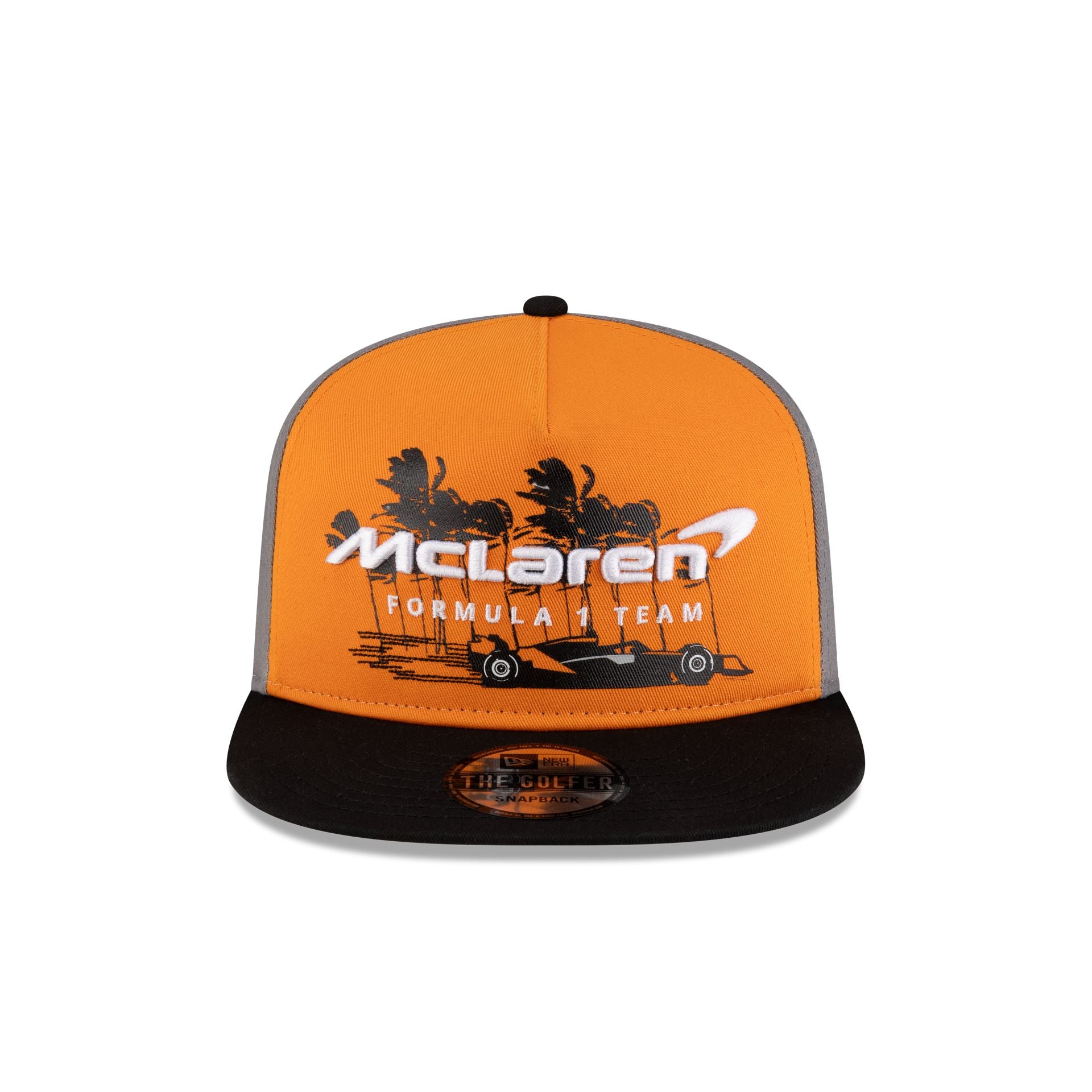 Alternative view of 2025 Miami Race Mclaren Formula 1 Team Orange Golfer Hat