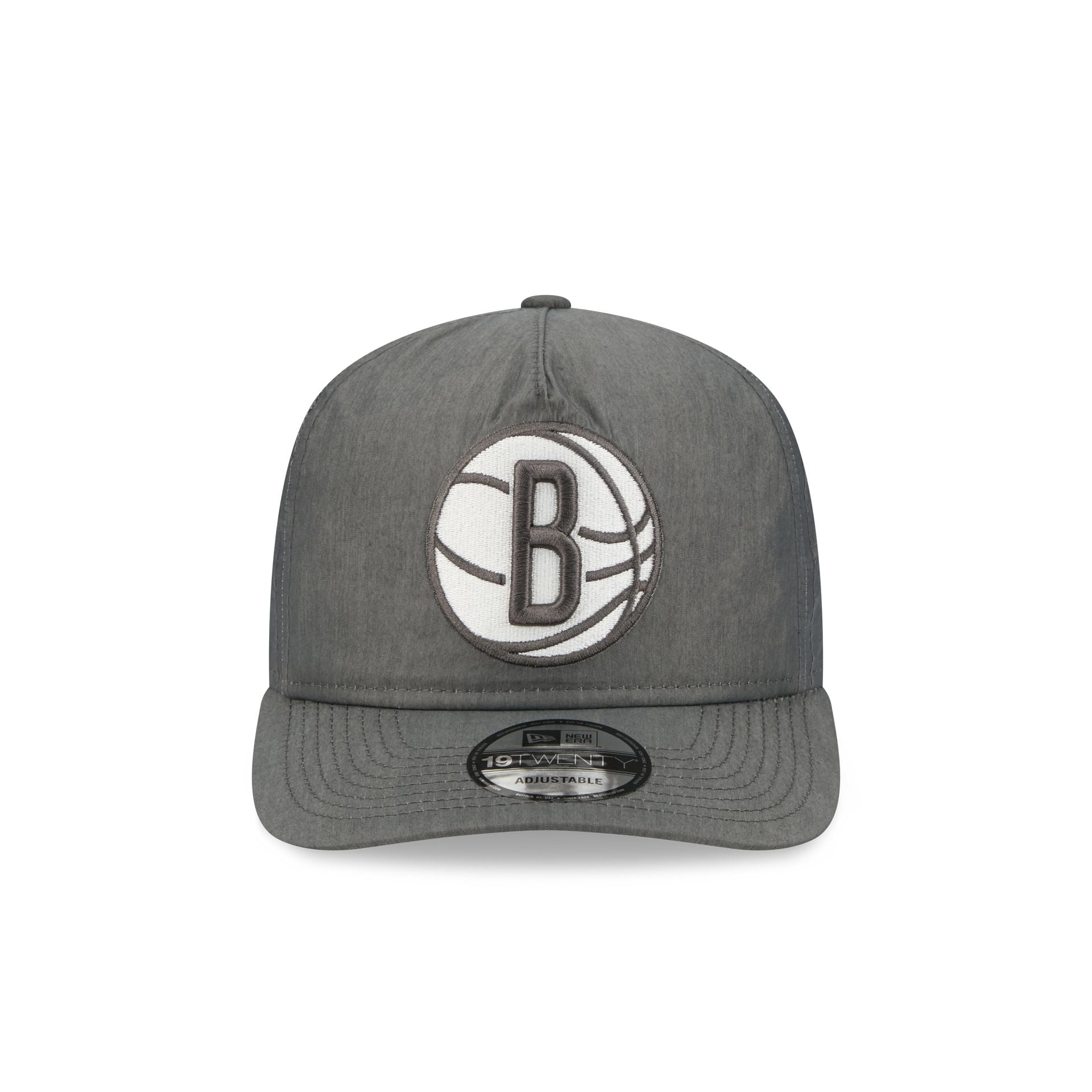 Alternative view of Brooklyn Nets Heather Gray Nylon 19Twenty Adjustable Hat