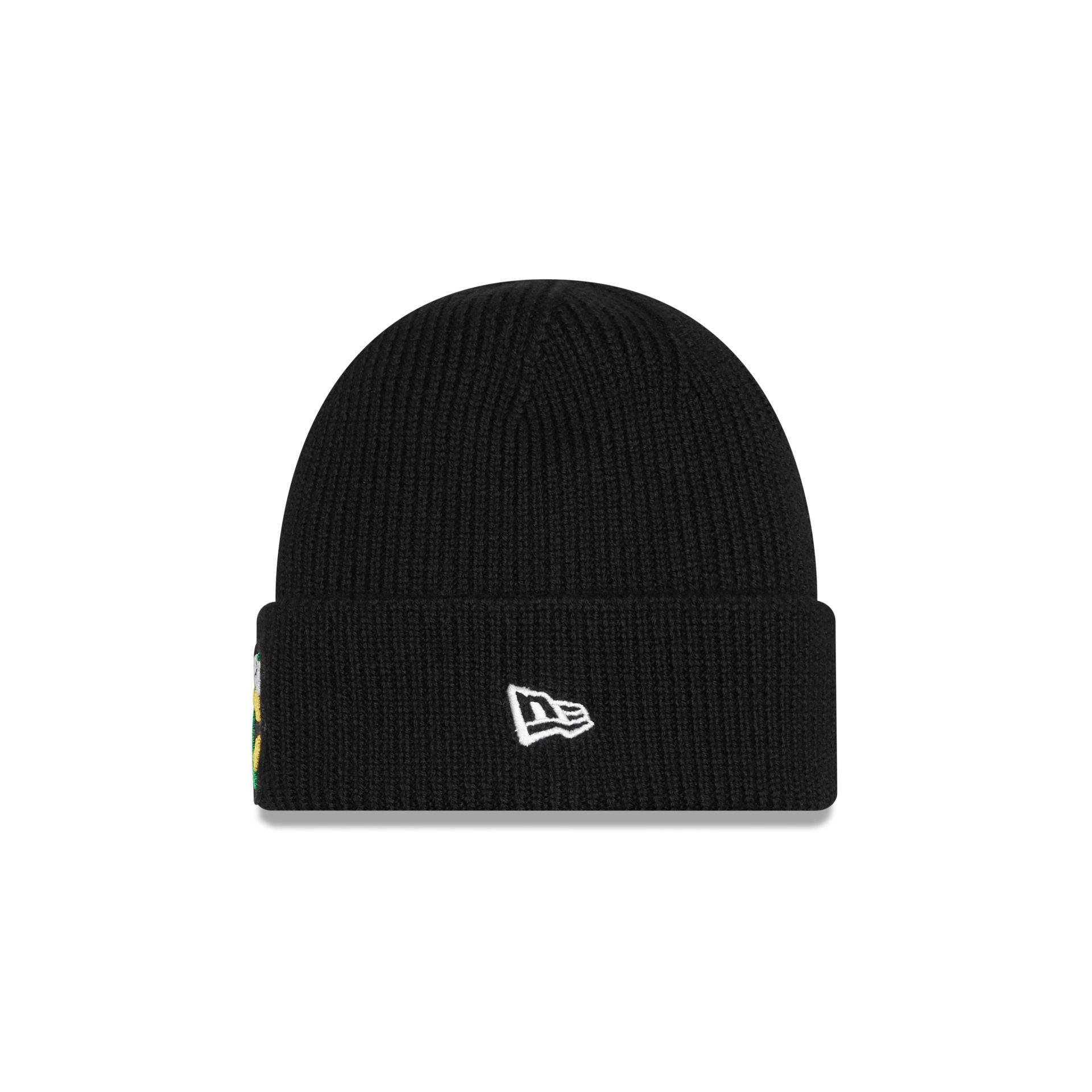 Alternative view of Chicago Blackhawks Short Skull Cuff Knit Beanie Hat