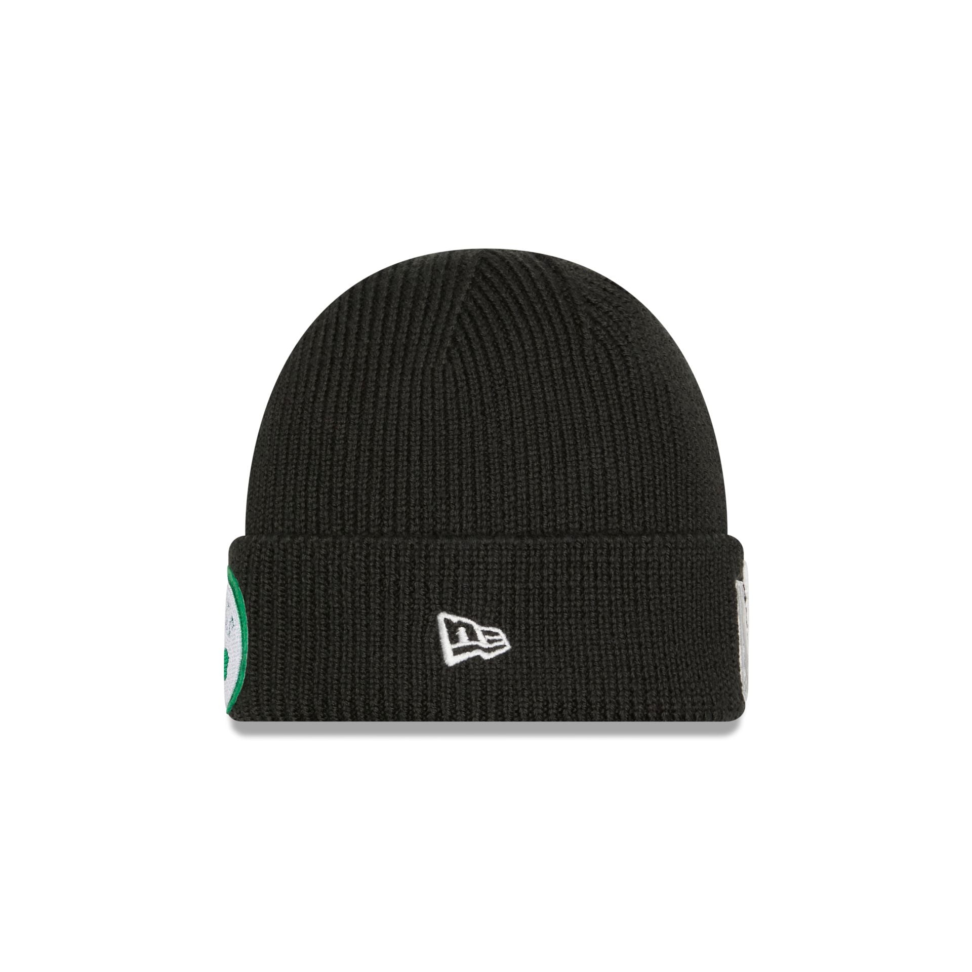 Alternative view of Boston Celtics Short Skull Cuff Knit Beanie Hat