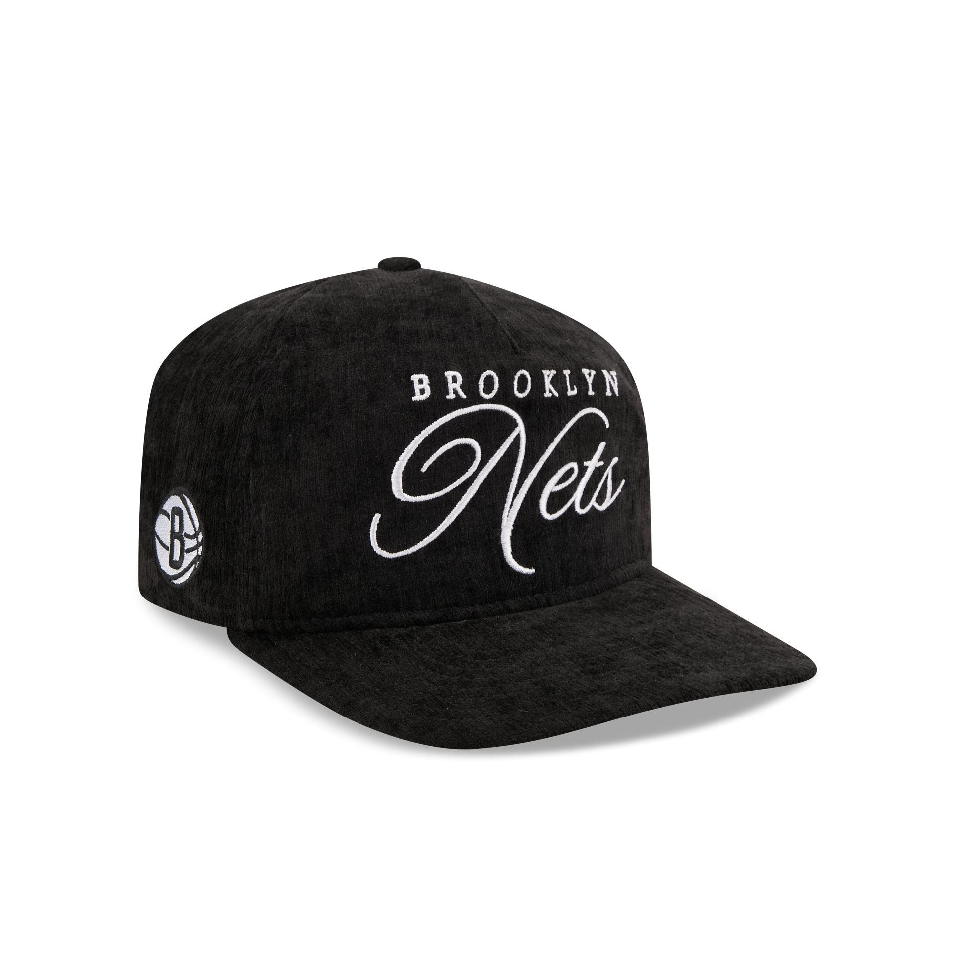 Brooklyn Nets Velvet Team Script 19Twenty Adjustable Hat