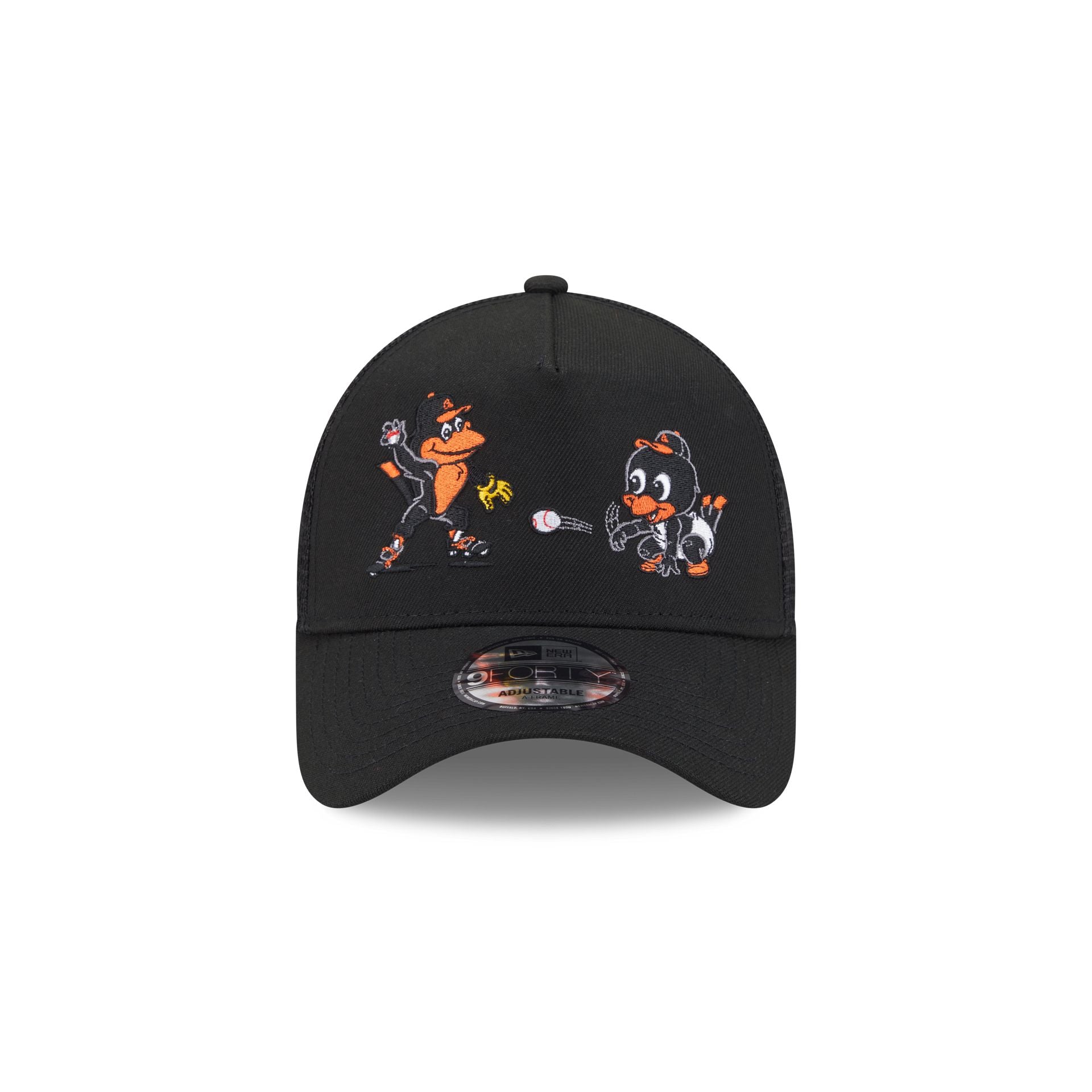 Alternative view of Baltimore Orioles Generation Mascots 9Forty A-Frame Trucker Hat