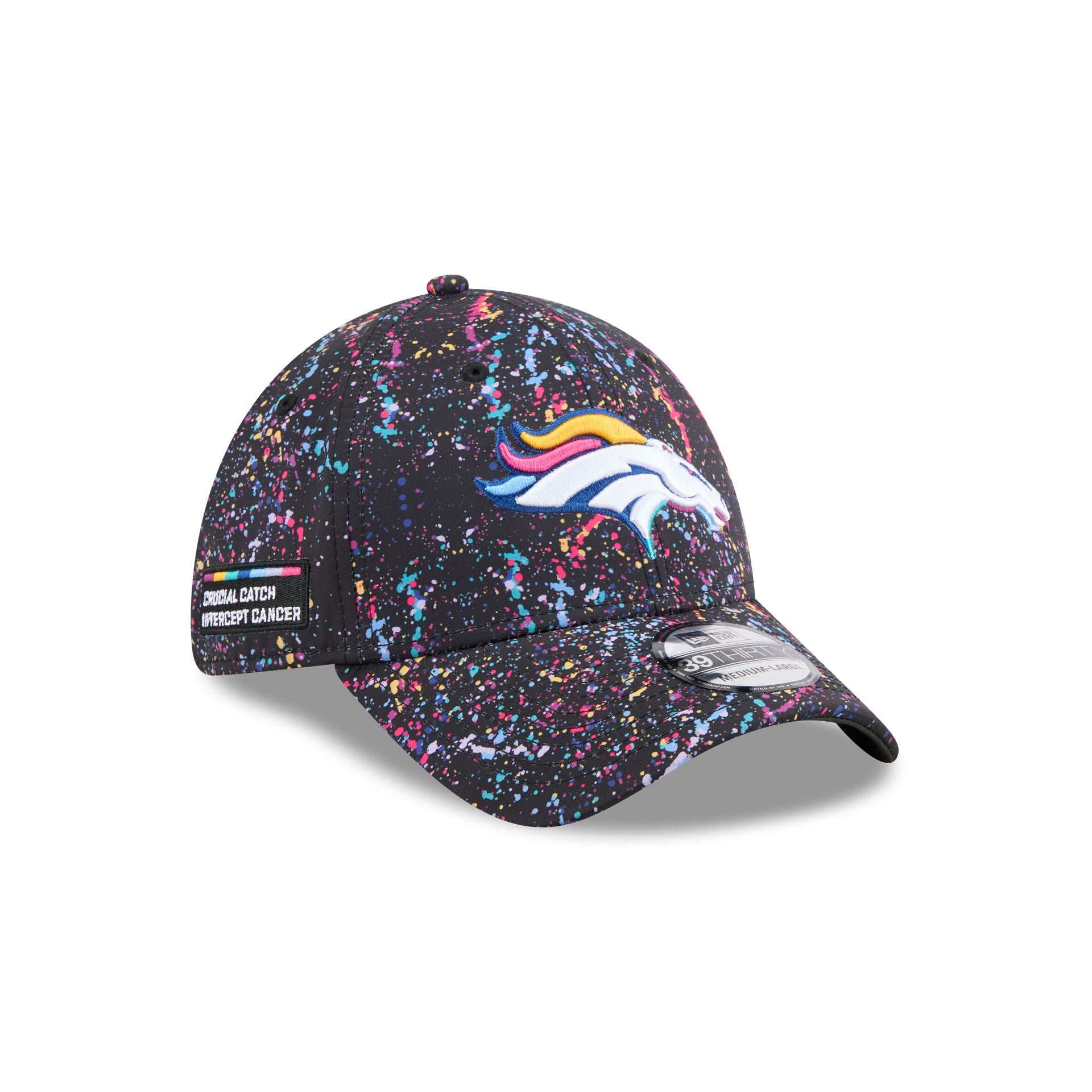 Denver Broncos 2025 Crucial Catch 39Thirty Stretch Fit Hat
