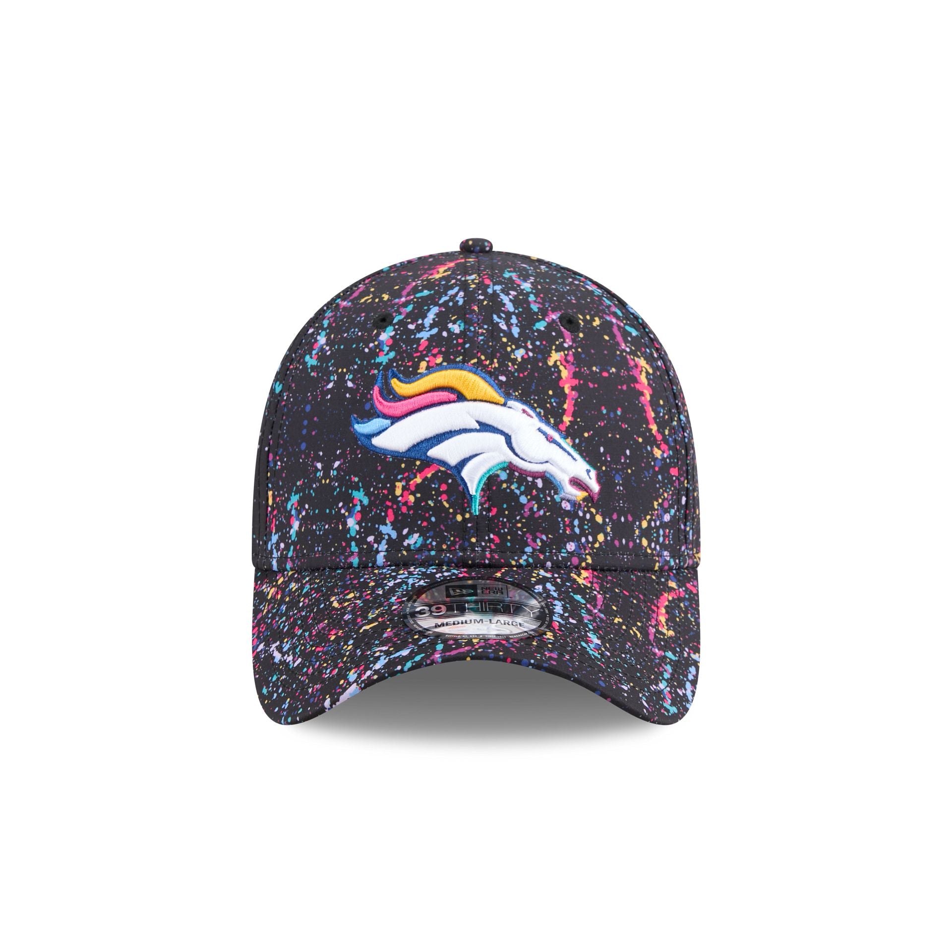 Alternative view of Denver Broncos 2025 Crucial Catch 39Thirty Stretch Fit Hat