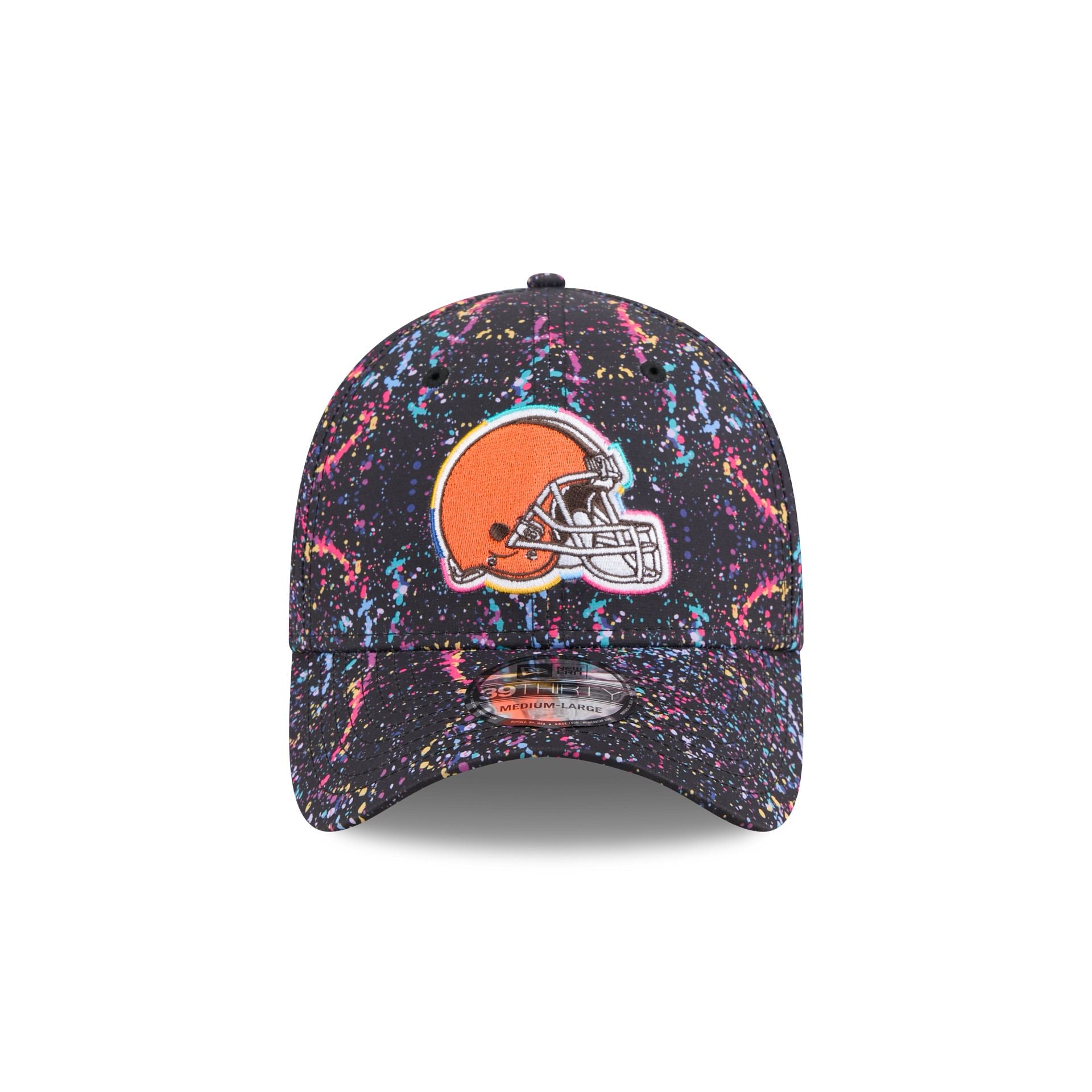 Alternative view of Cleveland Browns 2025 Crucial Catch 39Thirty Stretch Fit Hat