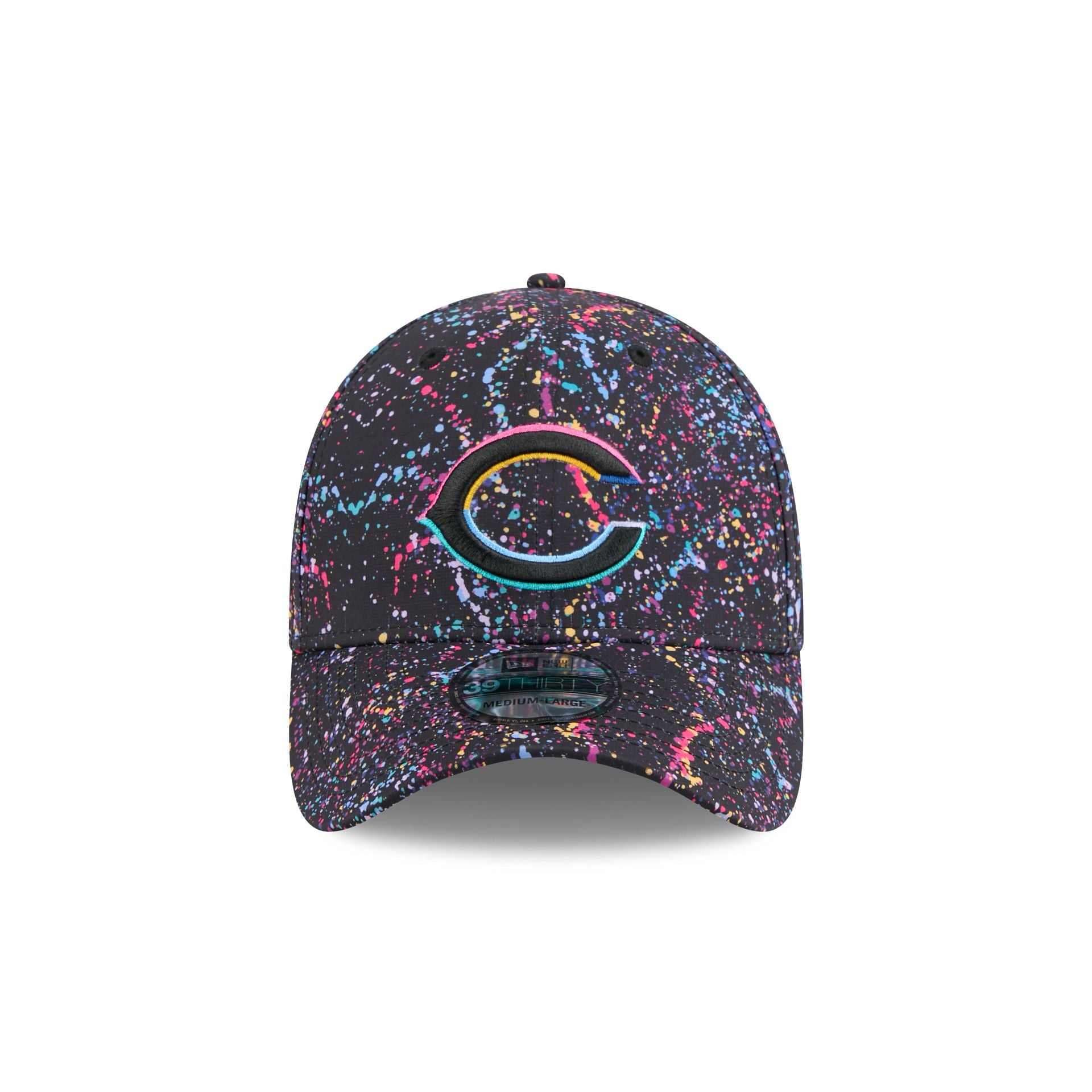 Alternative view of Chicago Bears 2025 Crucial Catch 39Thirty Stretch Fit Hat