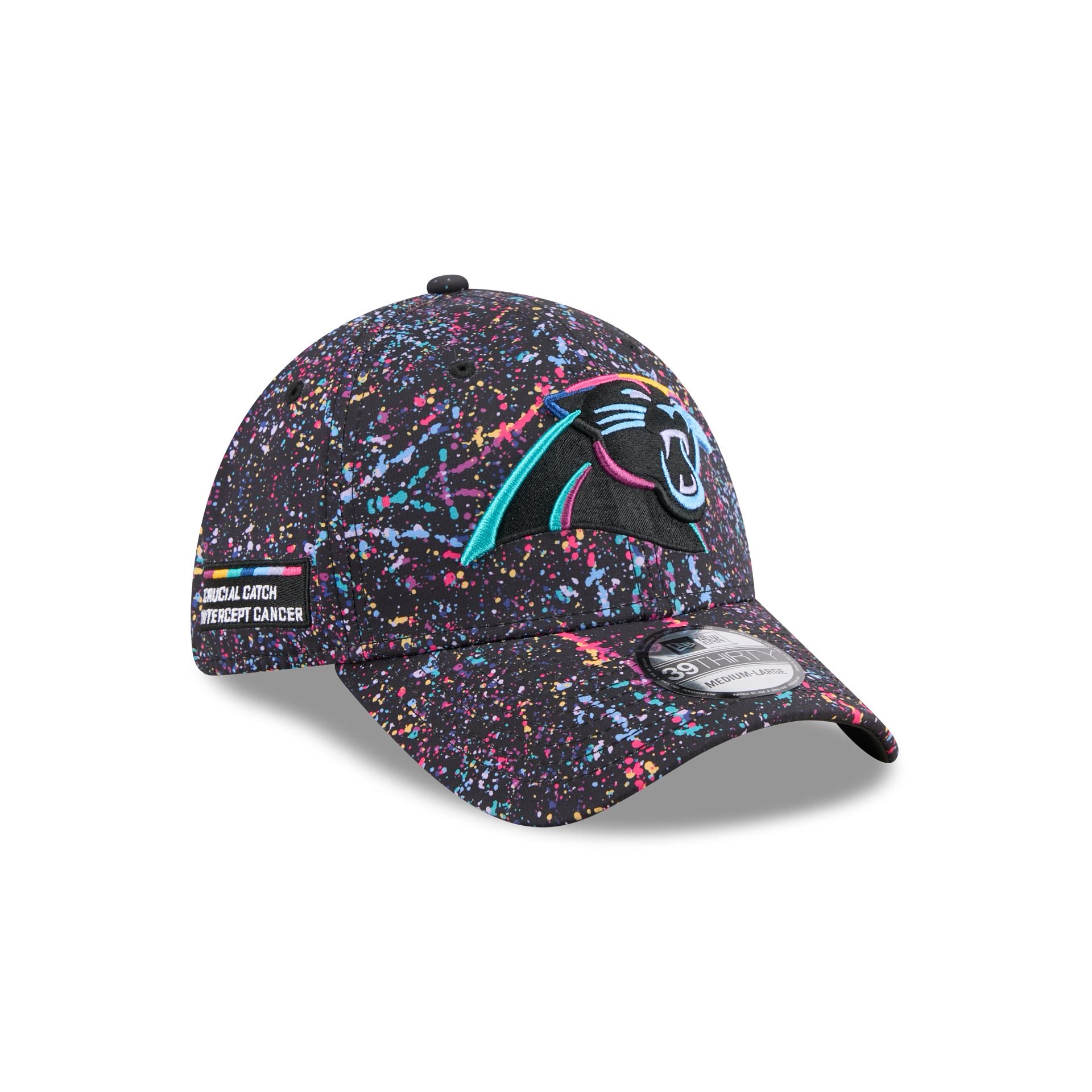 Carolina Panthers 2025 Crucial Catch 39Thirty Stretch Fit Hat