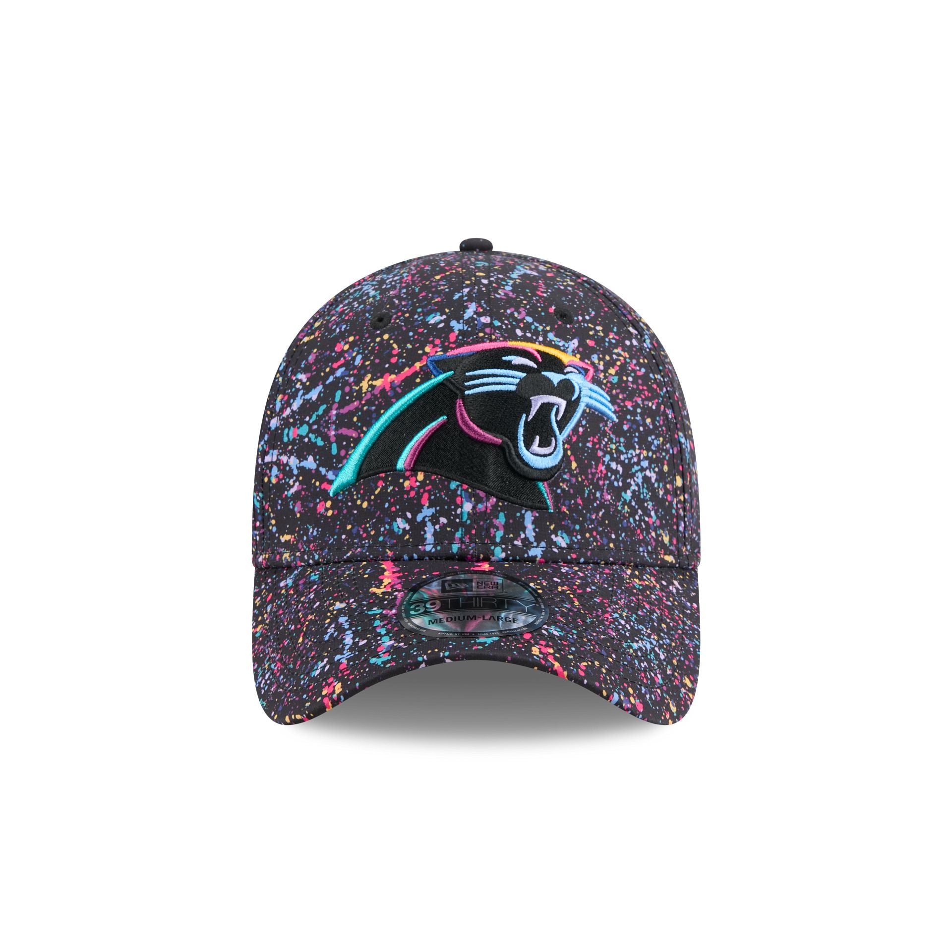 Alternative view of Carolina Panthers 2025 Crucial Catch 39Thirty Stretch Fit Hat
