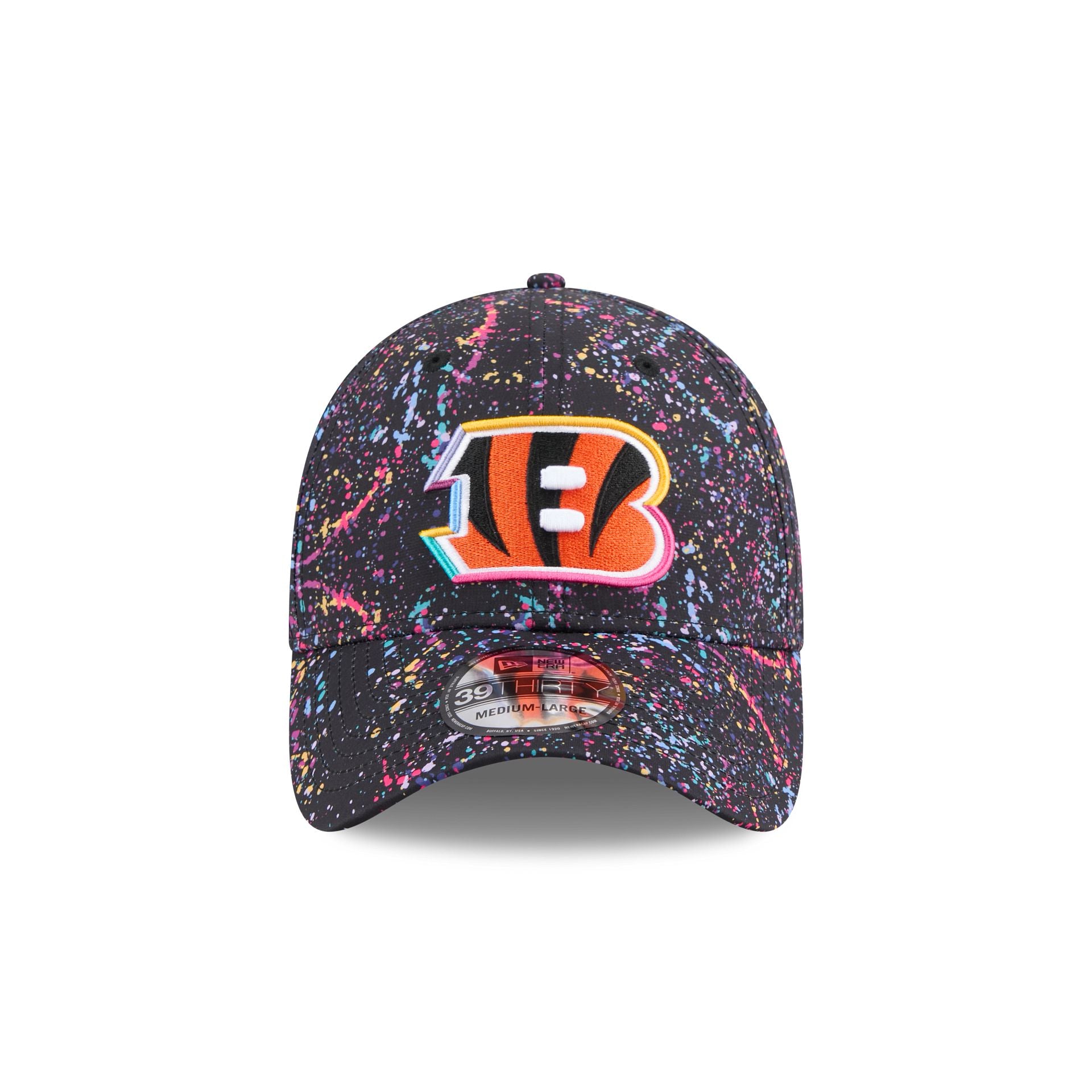 Alternative view of Cincinnati Bengals 2025 Crucial Catch 39Thirty Stretch Fit Hat