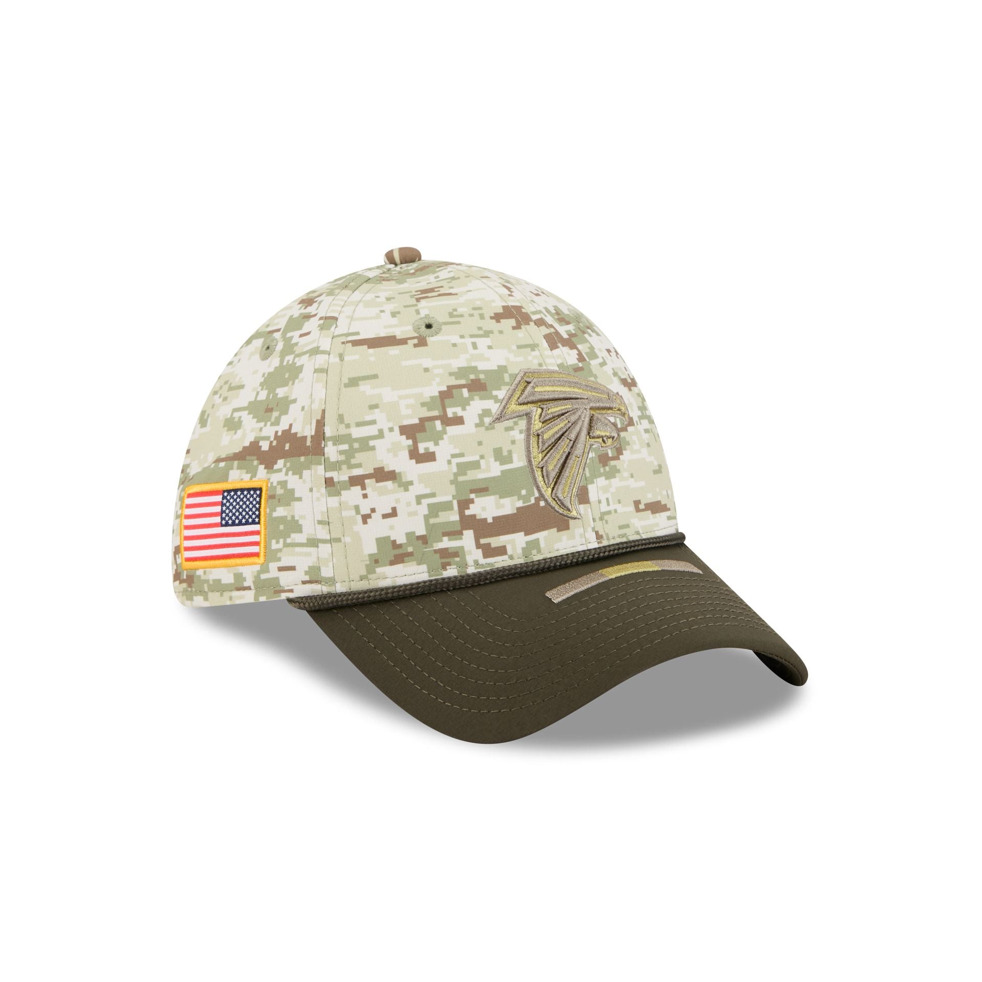 Atlanta Falcons 2025 Salute To Service Digi Camo 39Thirty Stretch Fit Hat