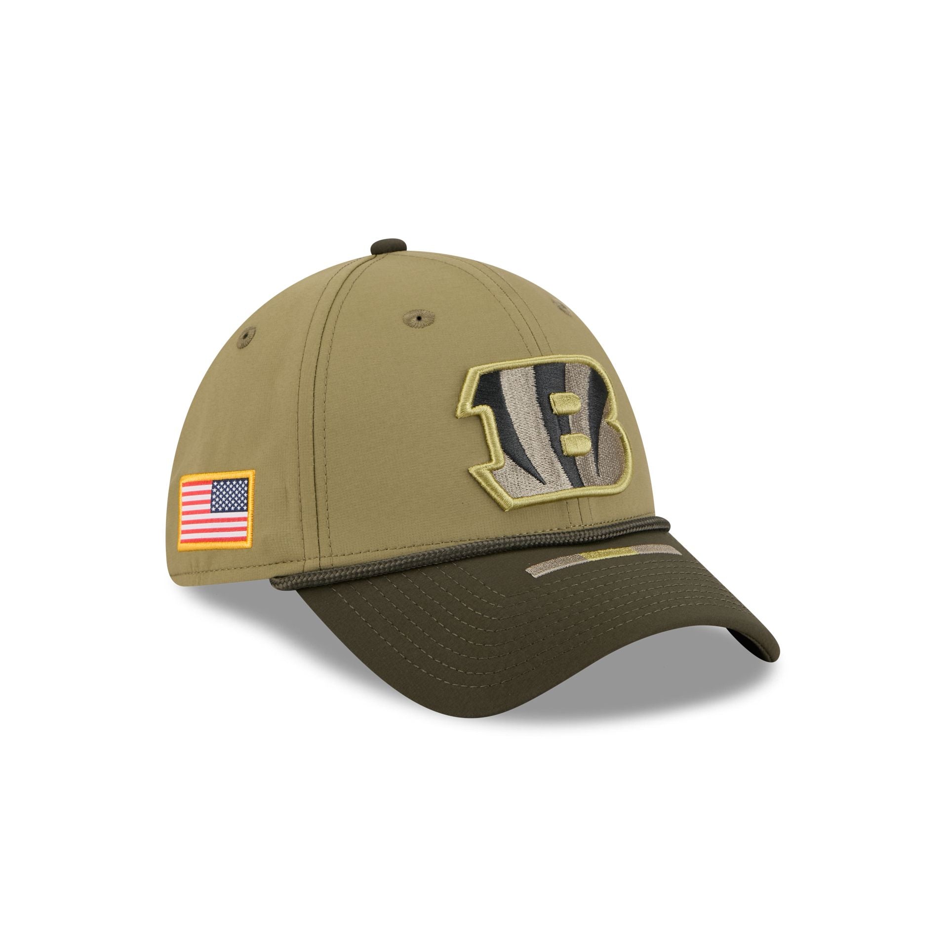 Cincinnati Bengals 2025 Salute To Service 39Thirty Stretch Fit Hat