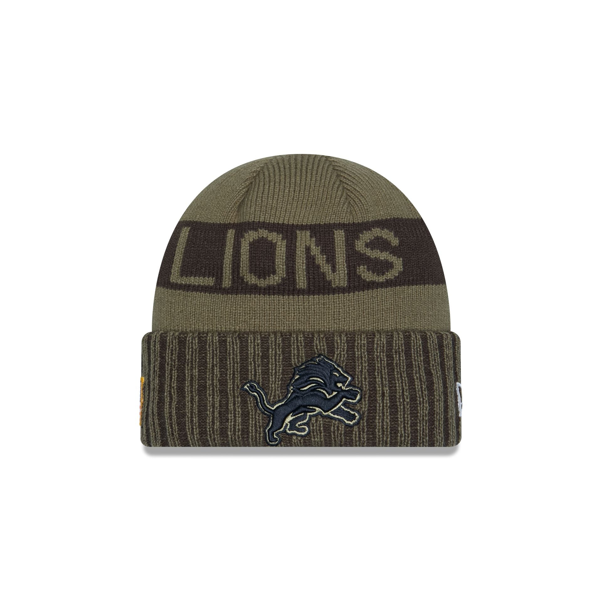 Detroit Lions 2025 Salute To Service Cuff Knit Hat