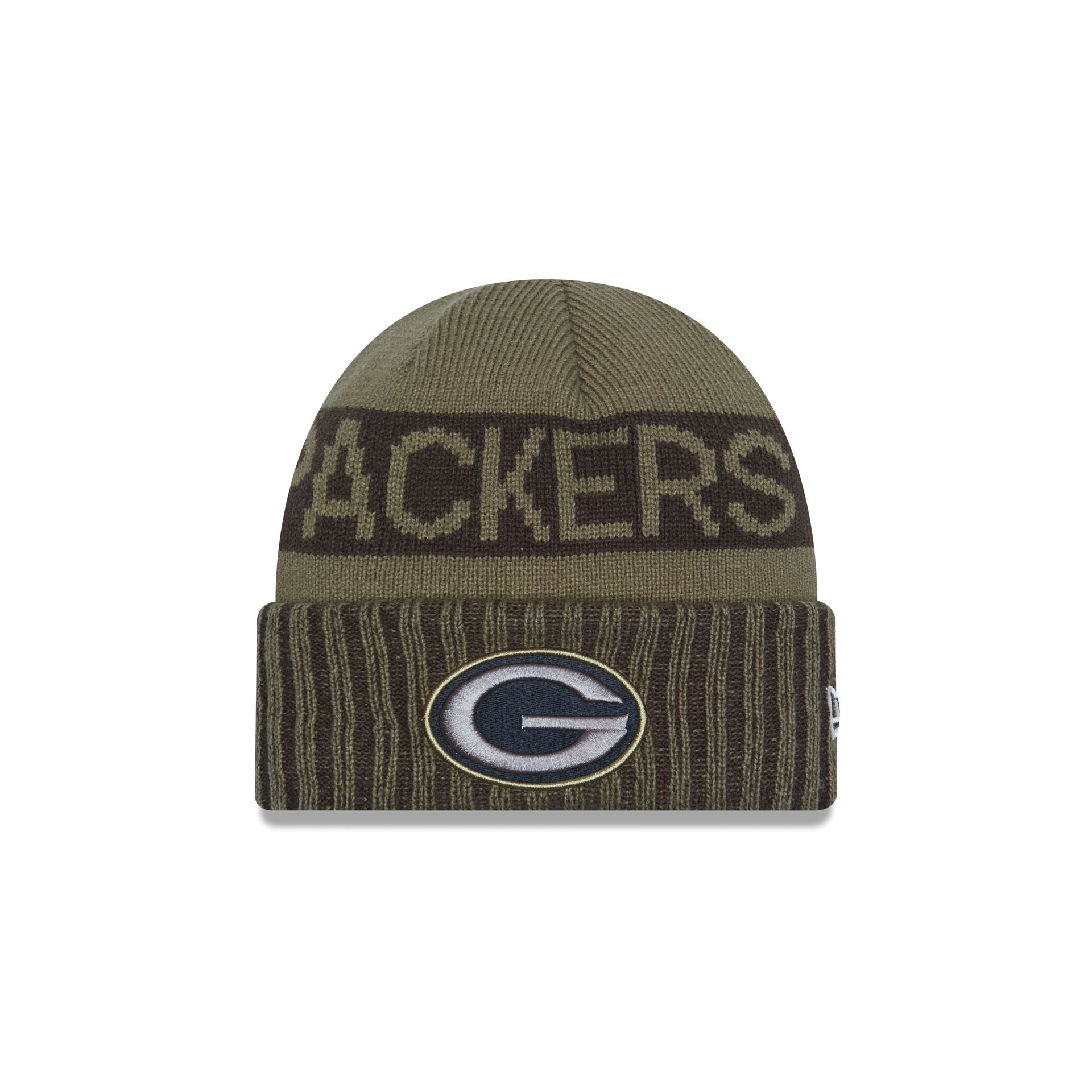 Green Bay Packers 2025 Salute To Service Cuff Knit Hat