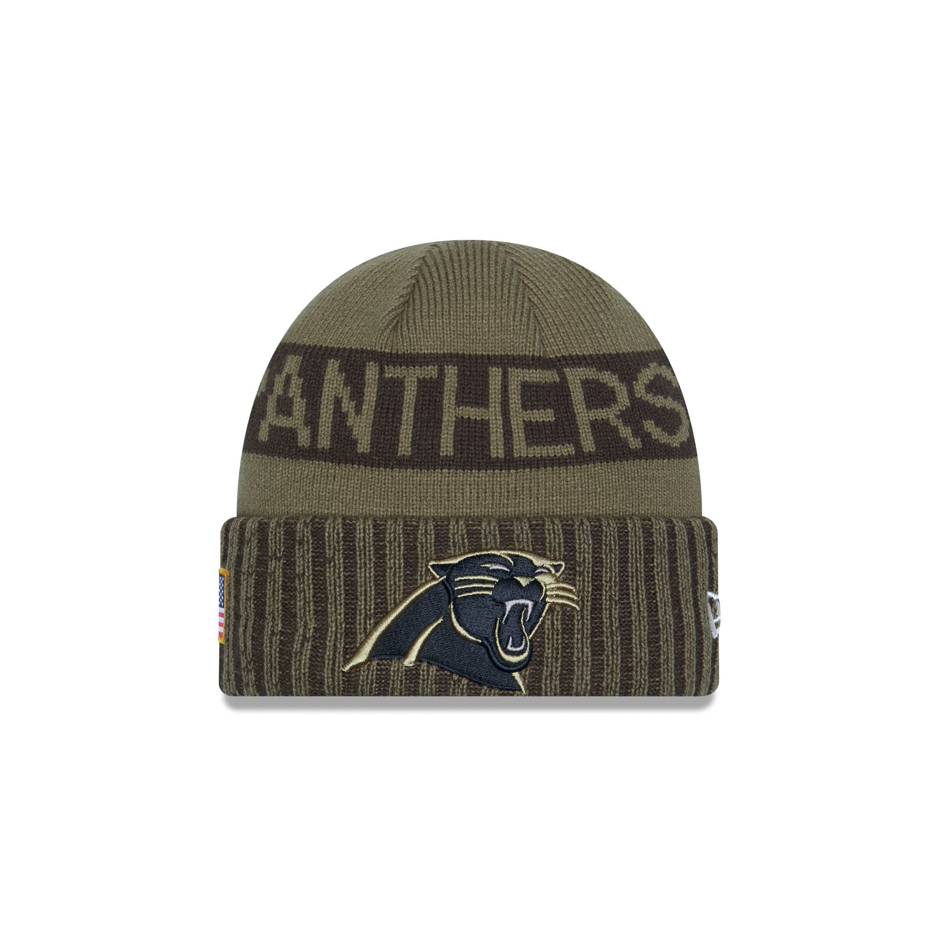 Carolina Panthers 2025 Salute To Service Cuff Knit Hat