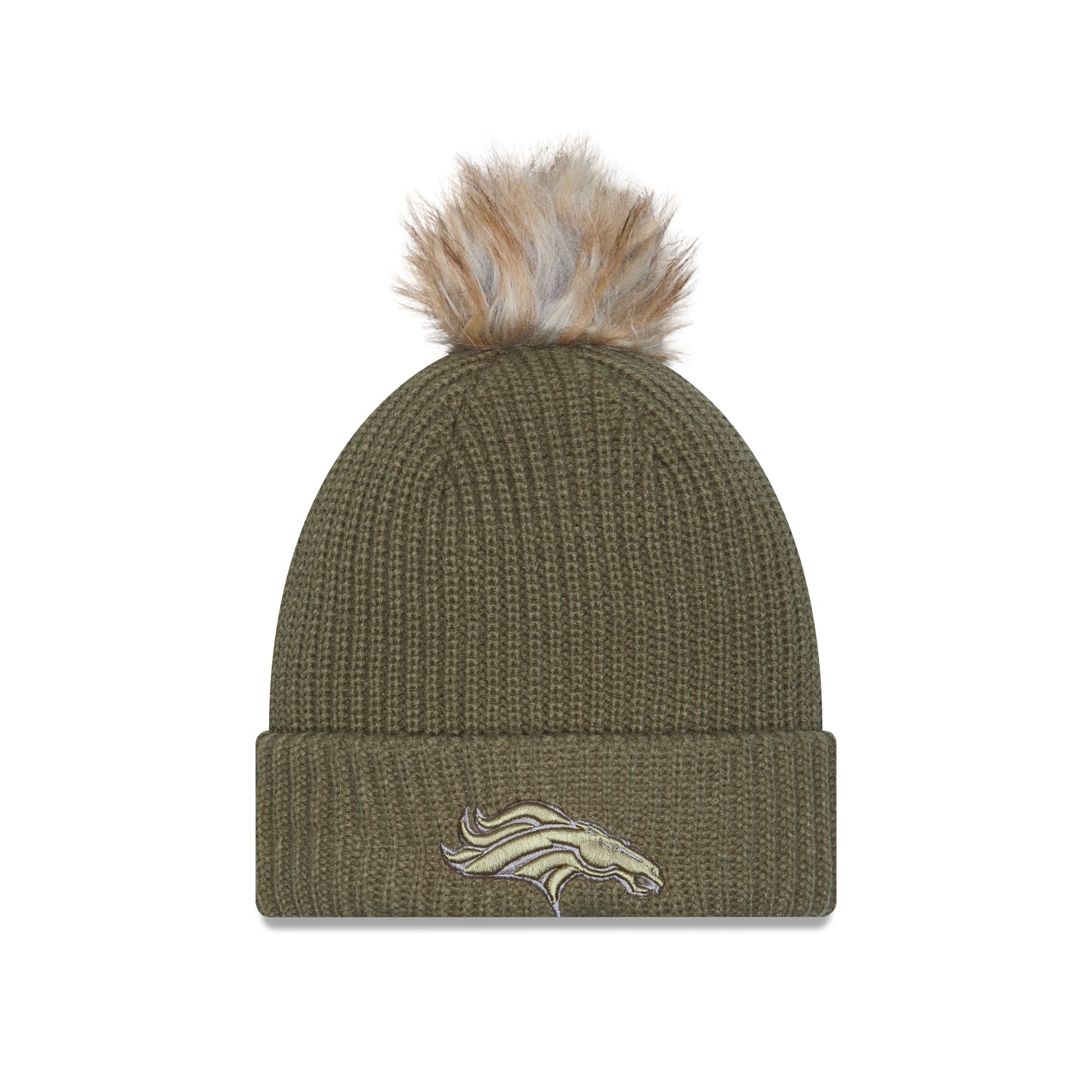 Denver Broncos 2025 Salute To Service Women's Pom Knit Hat