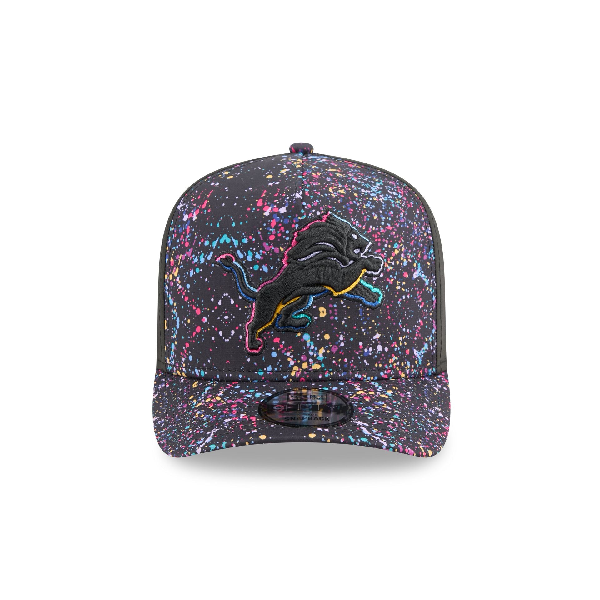 Alternative view of Detroit Lions 2025 Crucial Catch 9Fifty A-Frame Snapback Hat