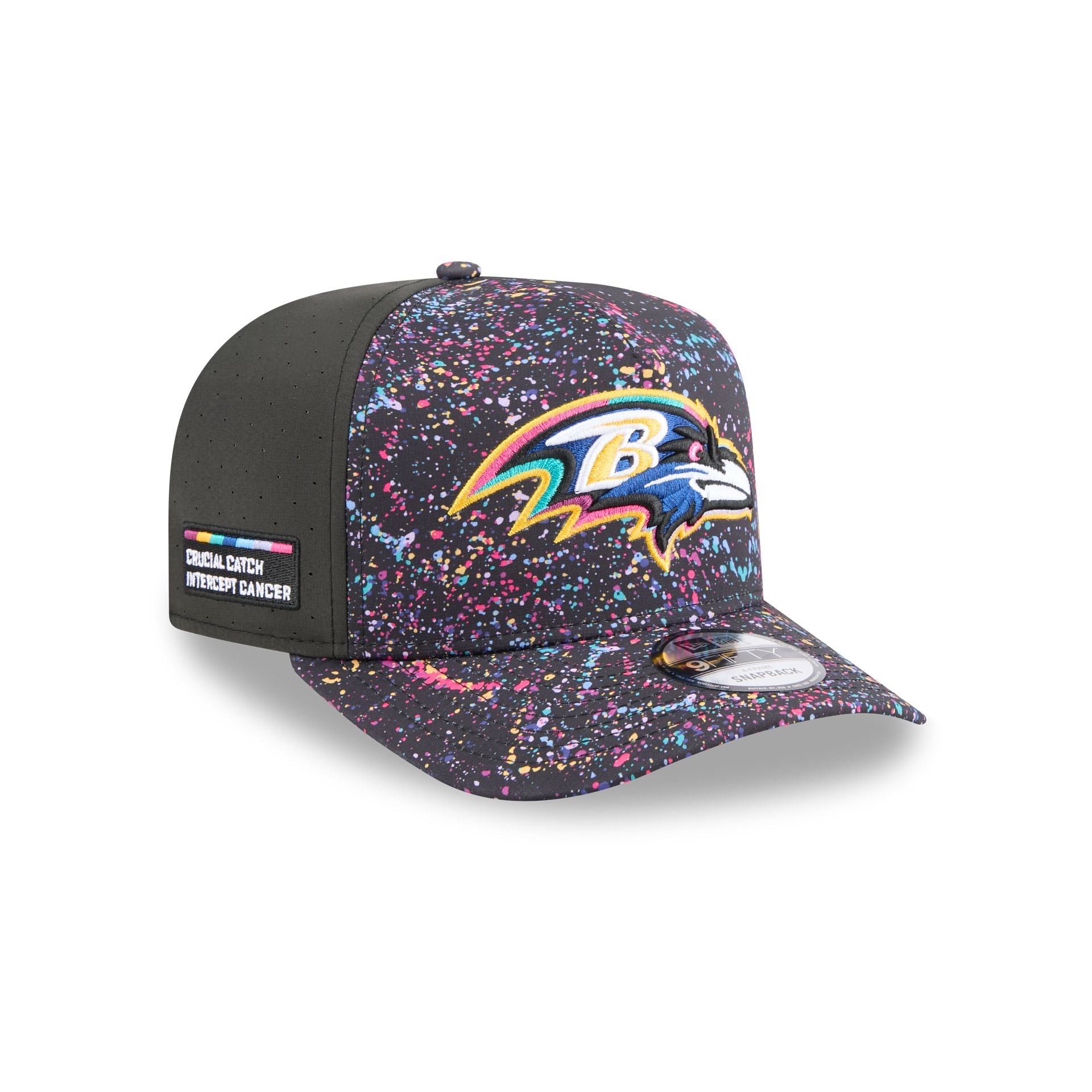 Baltimore Ravens 2025 Crucial Catch 9Fifty A-Frame Snapback Hat
