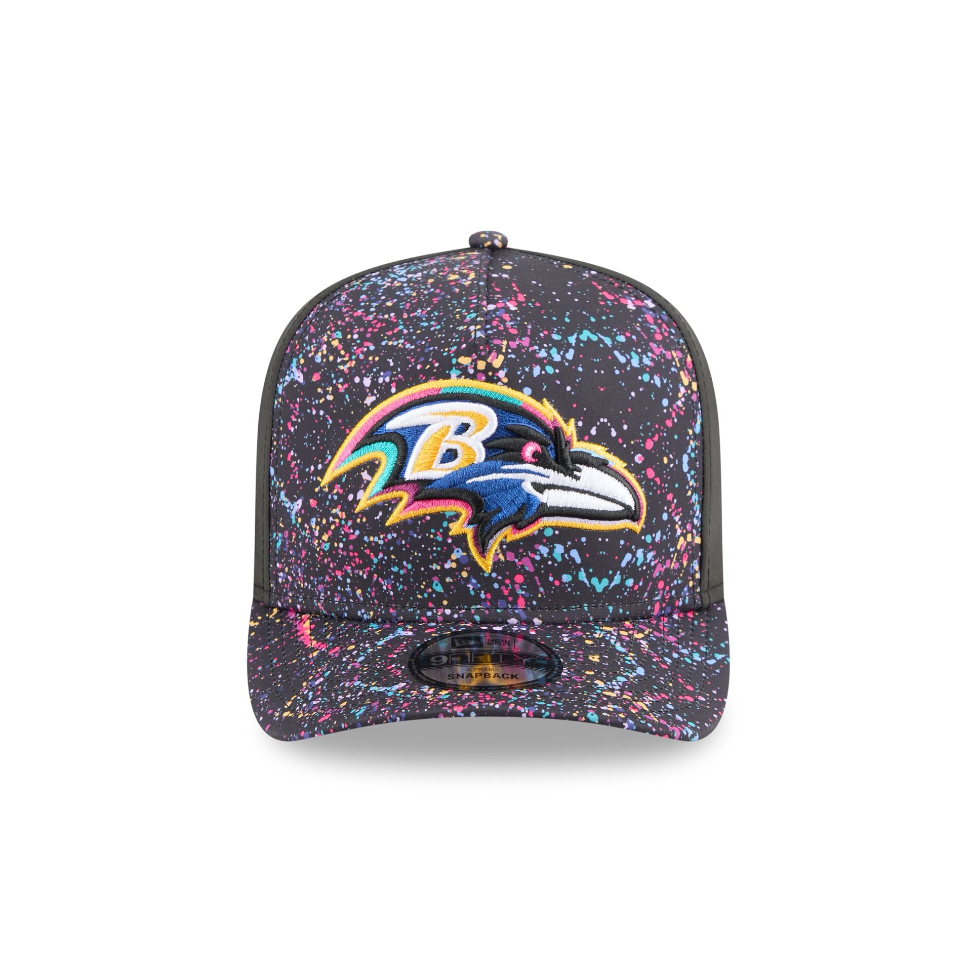 Alternative view of Baltimore Ravens 2025 Crucial Catch 9Fifty A-Frame Snapback Hat