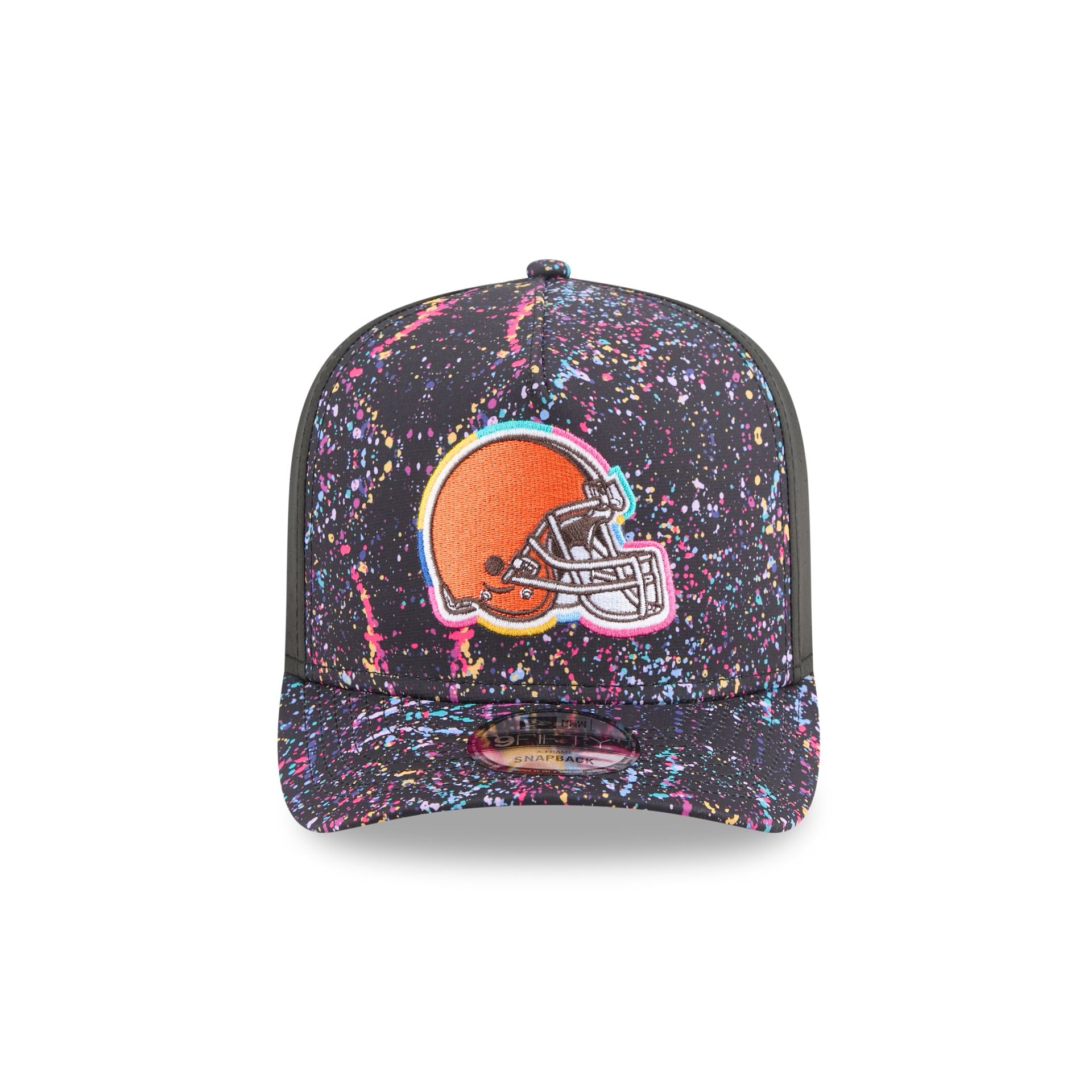 Alternative view of Cleveland Browns 2025 Crucial Catch 9Fifty A-Frame Snapback Hat