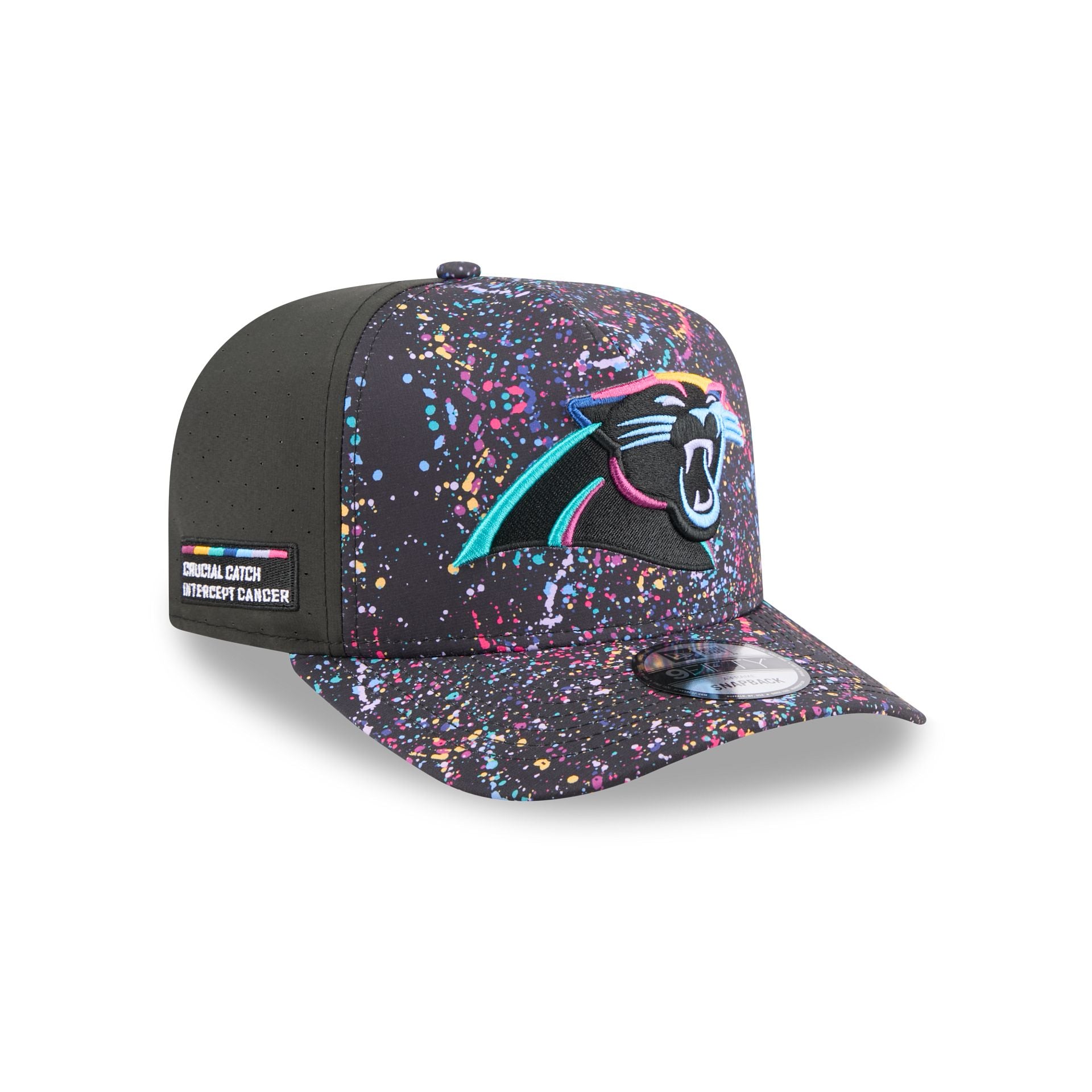 Carolina Panthers 2025 Crucial Catch 9Fifty A-Frame Snapback Hat