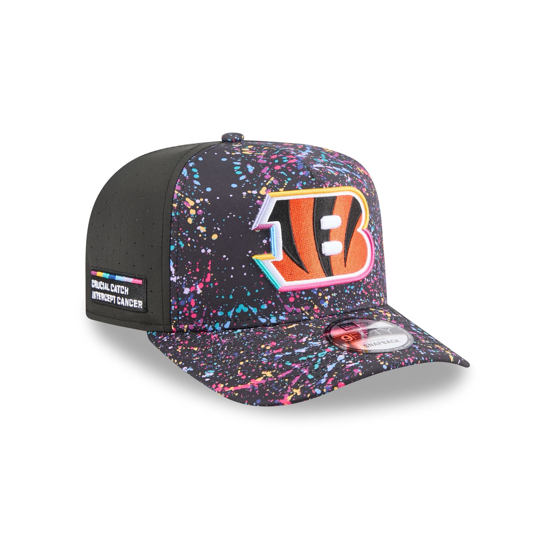 Cincinnati Bengals 2025 Crucial Catch 9Fifty A-Frame Snapback Hat