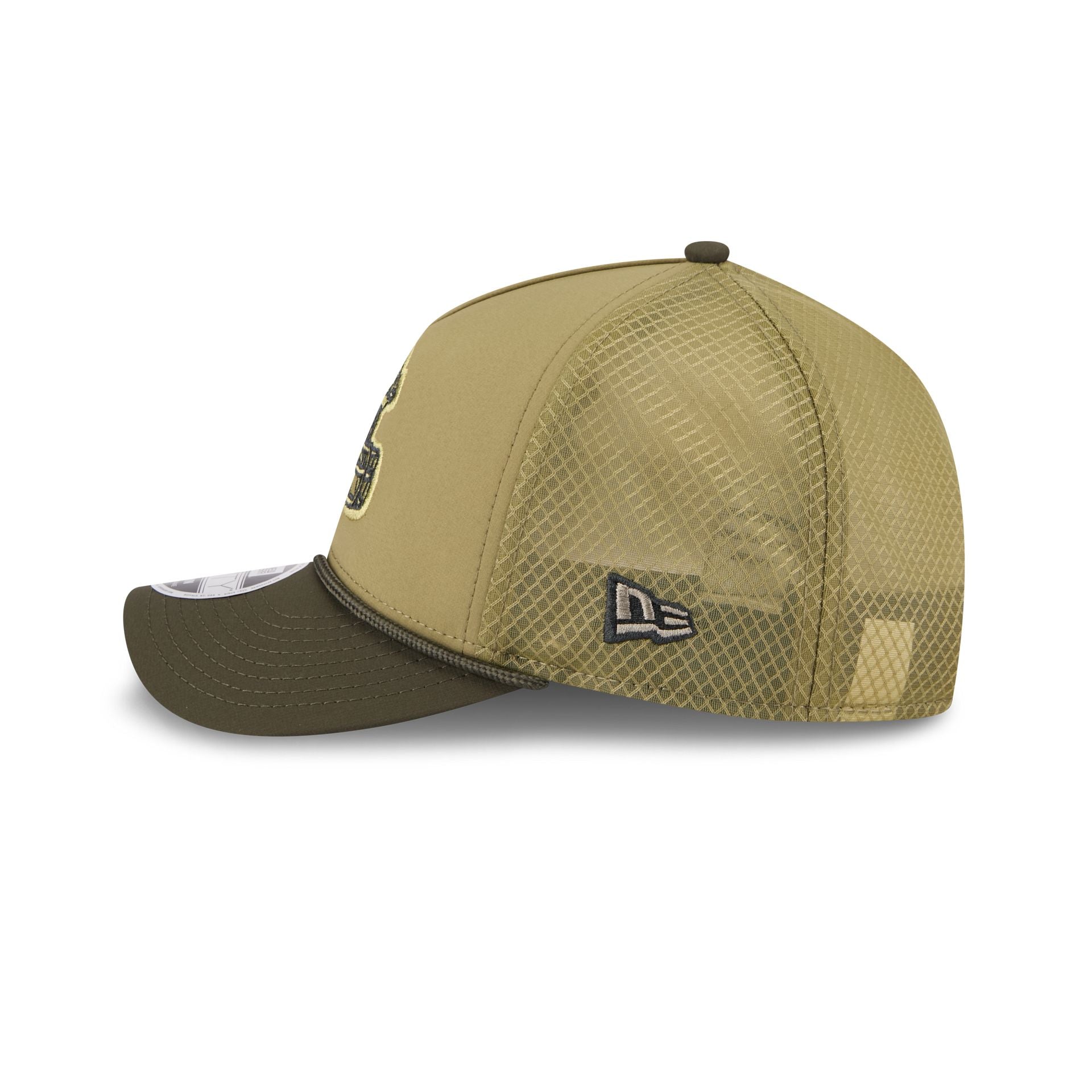 Cleveland Browns 2025 Salute To Service 9Forty M-Crown A-Frame Trucker Hat - Image 5