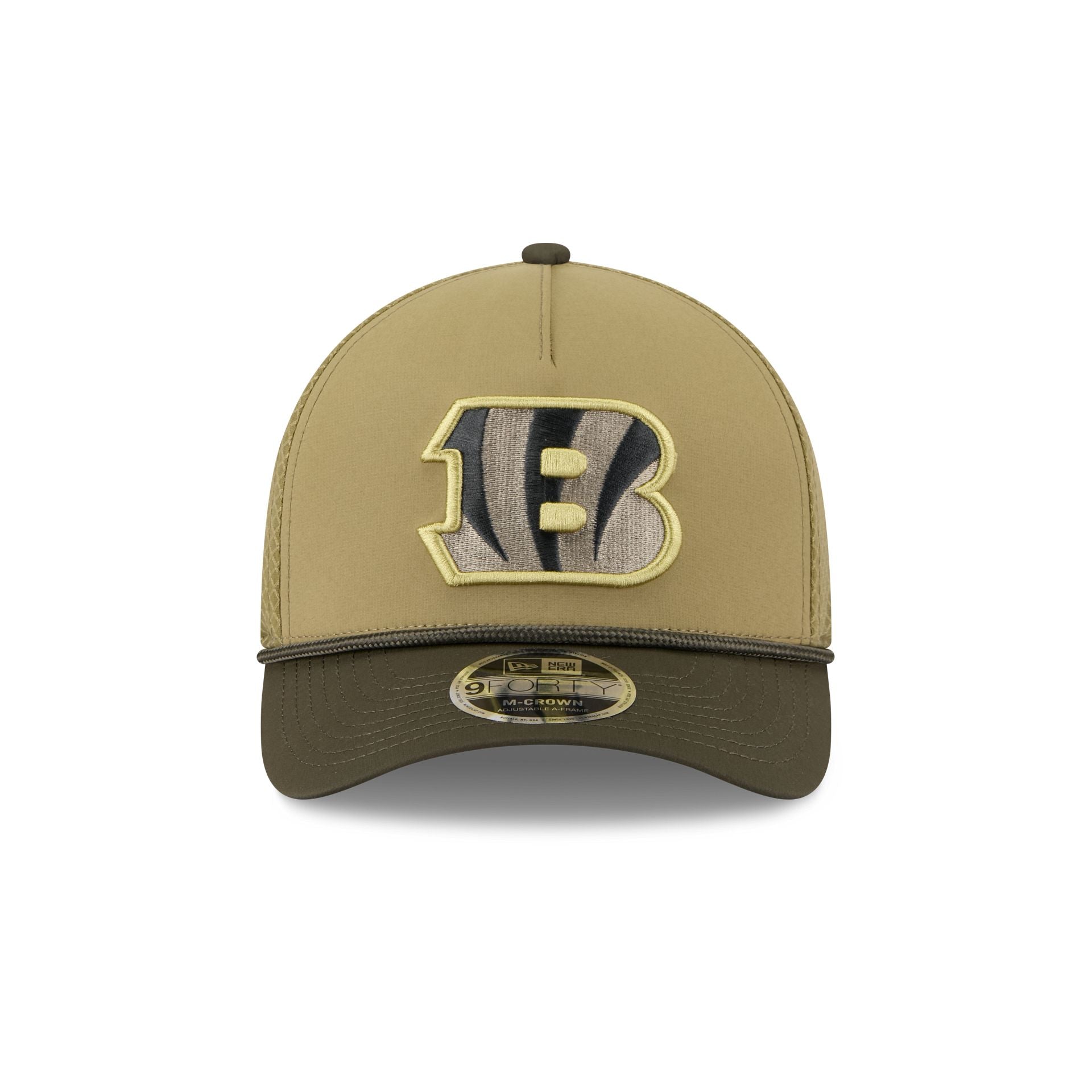 Alternative view of Cincinnati Bengals 2025 Salute To Service 9Forty M-Crown A-Frame Trucker Hat