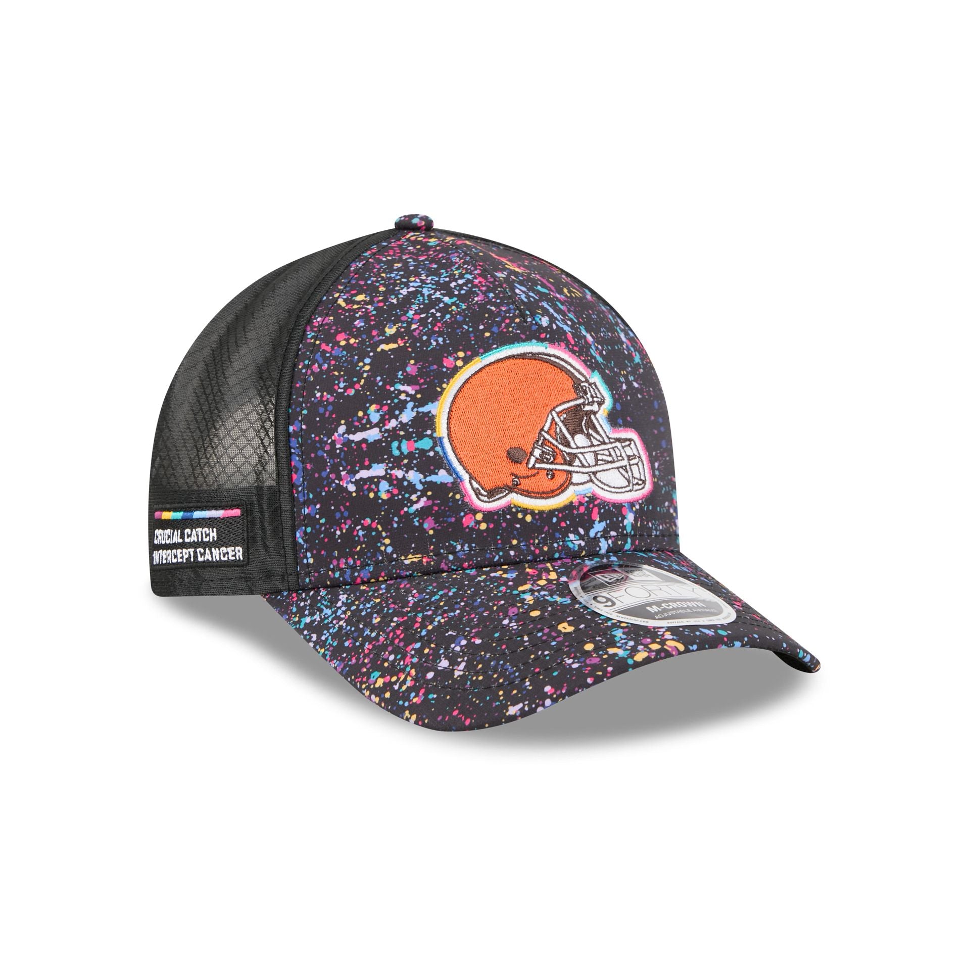 Cleveland Browns 2025 Crucial Catch 9Forty M-Crown A-Frame Trucker Hat