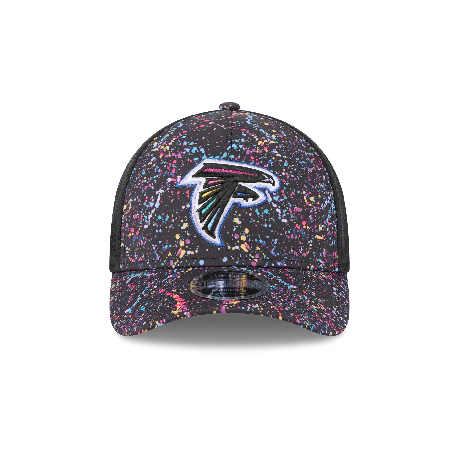 Alternative view of Atlanta Falcons 2025 Crucial Catch 9Forty M-Crown A-Frame Trucker Hat