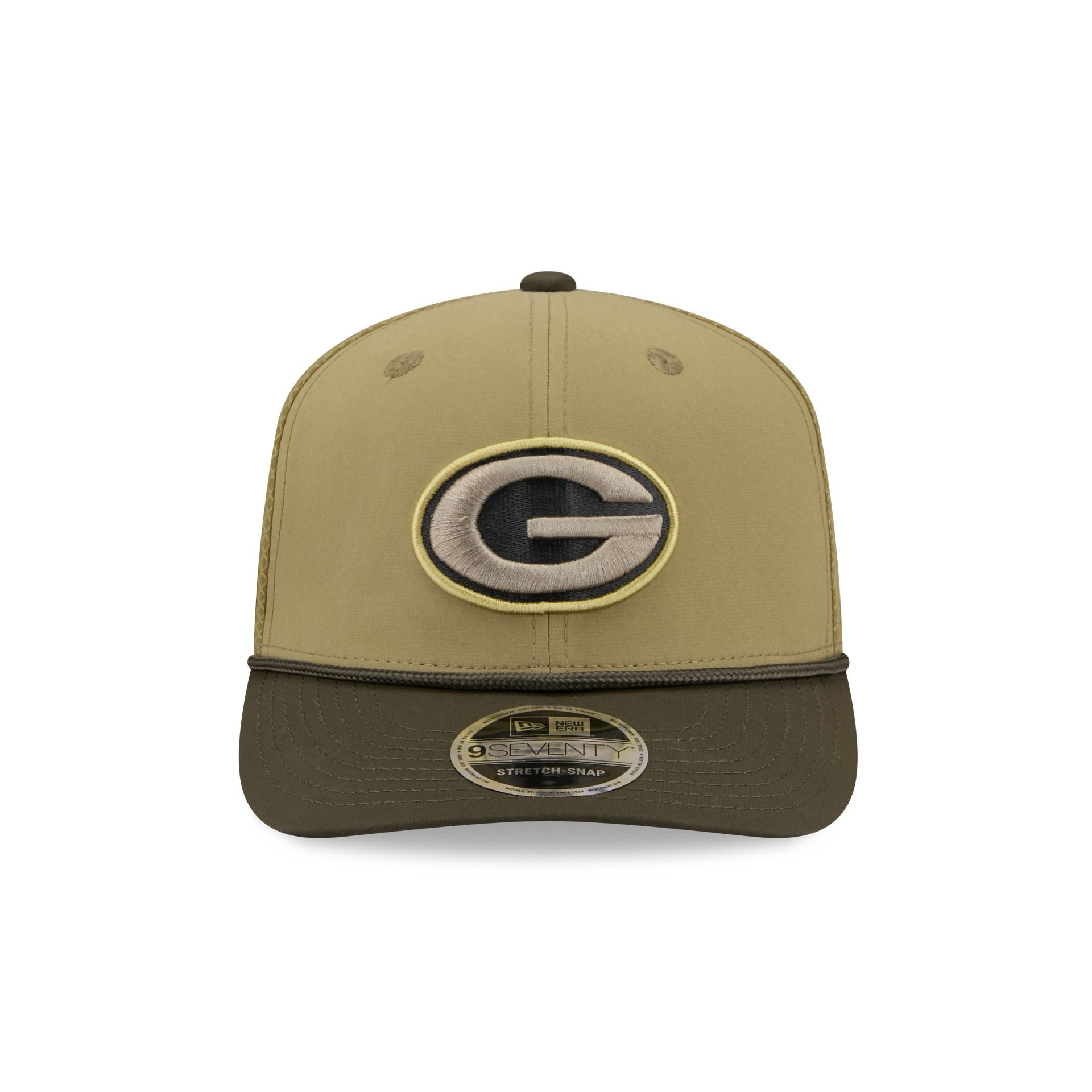 Alternative view of Green Bay Packers 2025 Salute To Service 9Seventy Trucker Hat